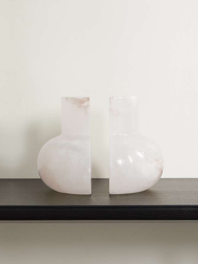 Soho Home Harling Alabaster Bookends