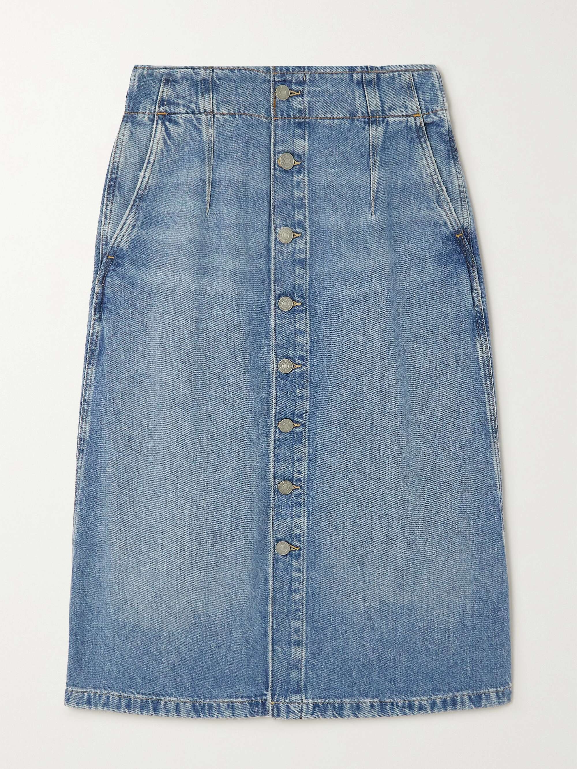 POLO RALPH LAUREN Denim midi skirt | NET-A-PORTER