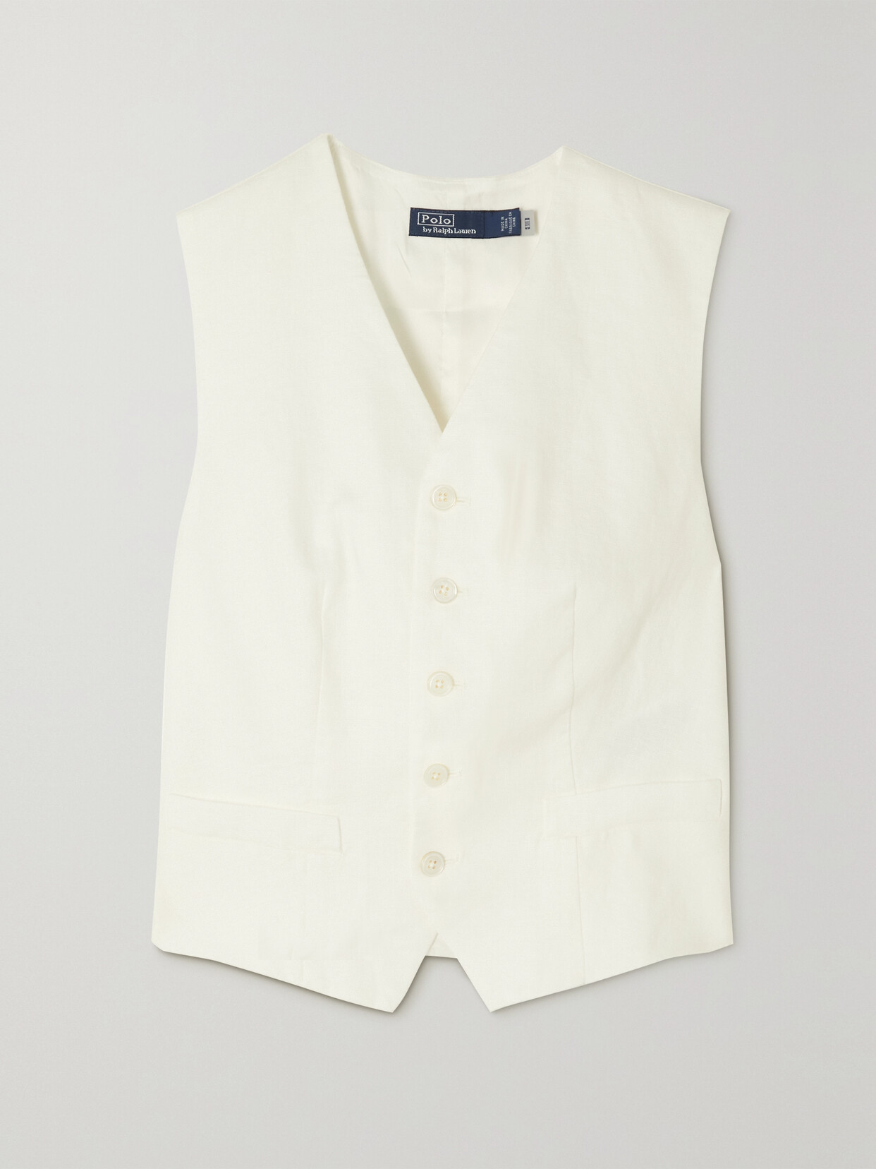 Polo Ralph Lauren - Pauline Linen And Twill Vest - White