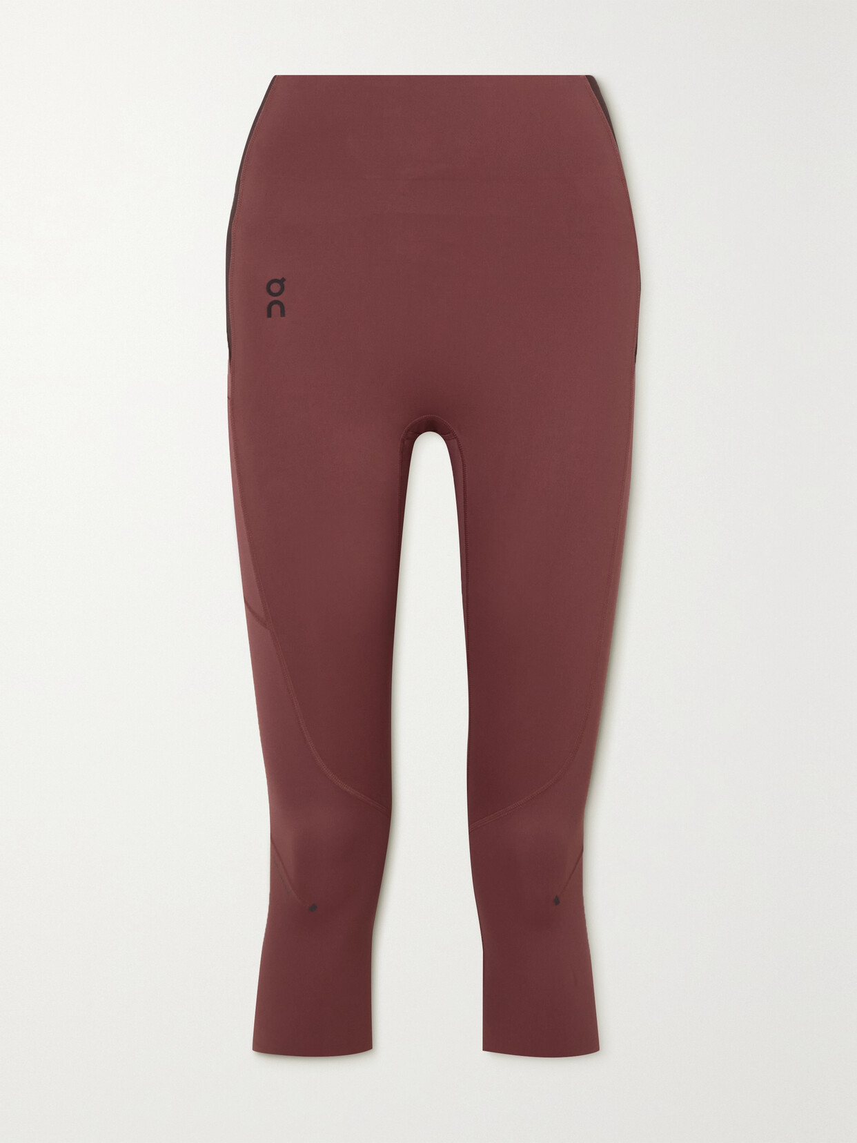 ON - Movement 3/4 Cropped Stretch Recycled Leggings - Red