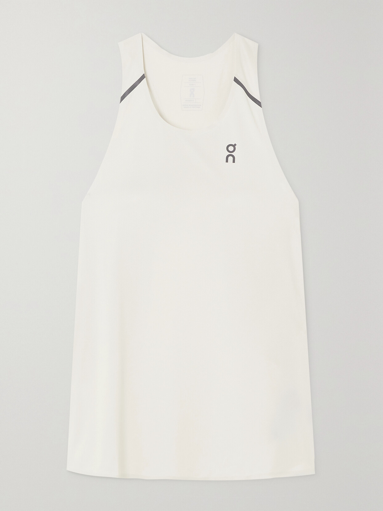 ON - Printed Recycled-mesh Tank - White