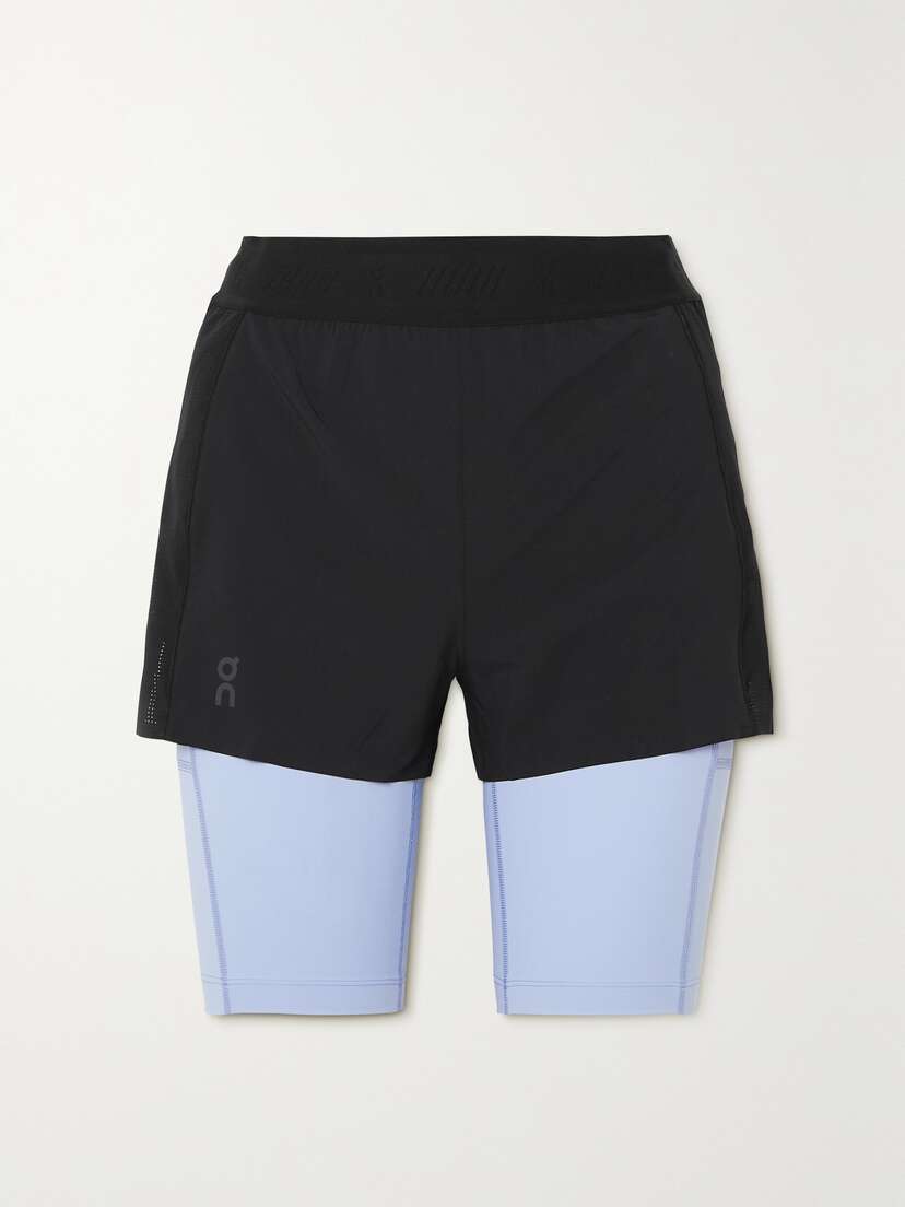 ON Active Layered Shell And Stretch Recycled-jersey Shorts - x large