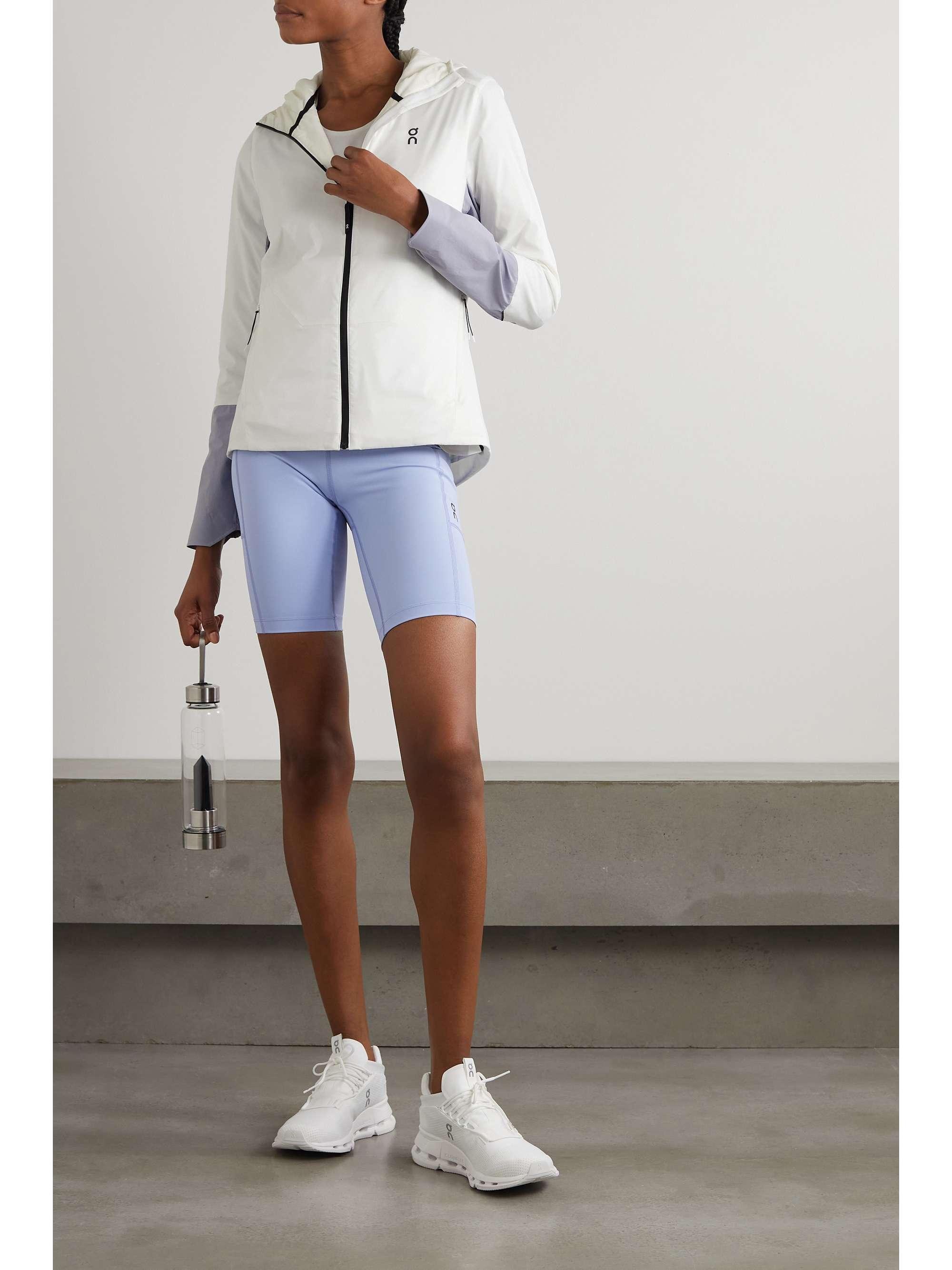ON-RUNNING Insulator hooded two-tone recycled-shell jacket