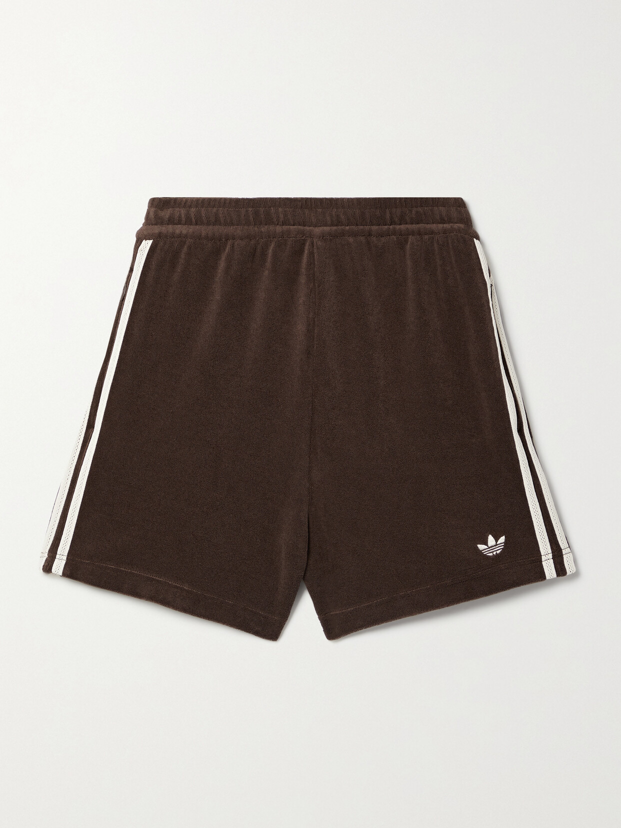 adidas Originals - + Wales Bonner Crochet-trimmed Stretch Cotton-blend Terry Shorts - Brown