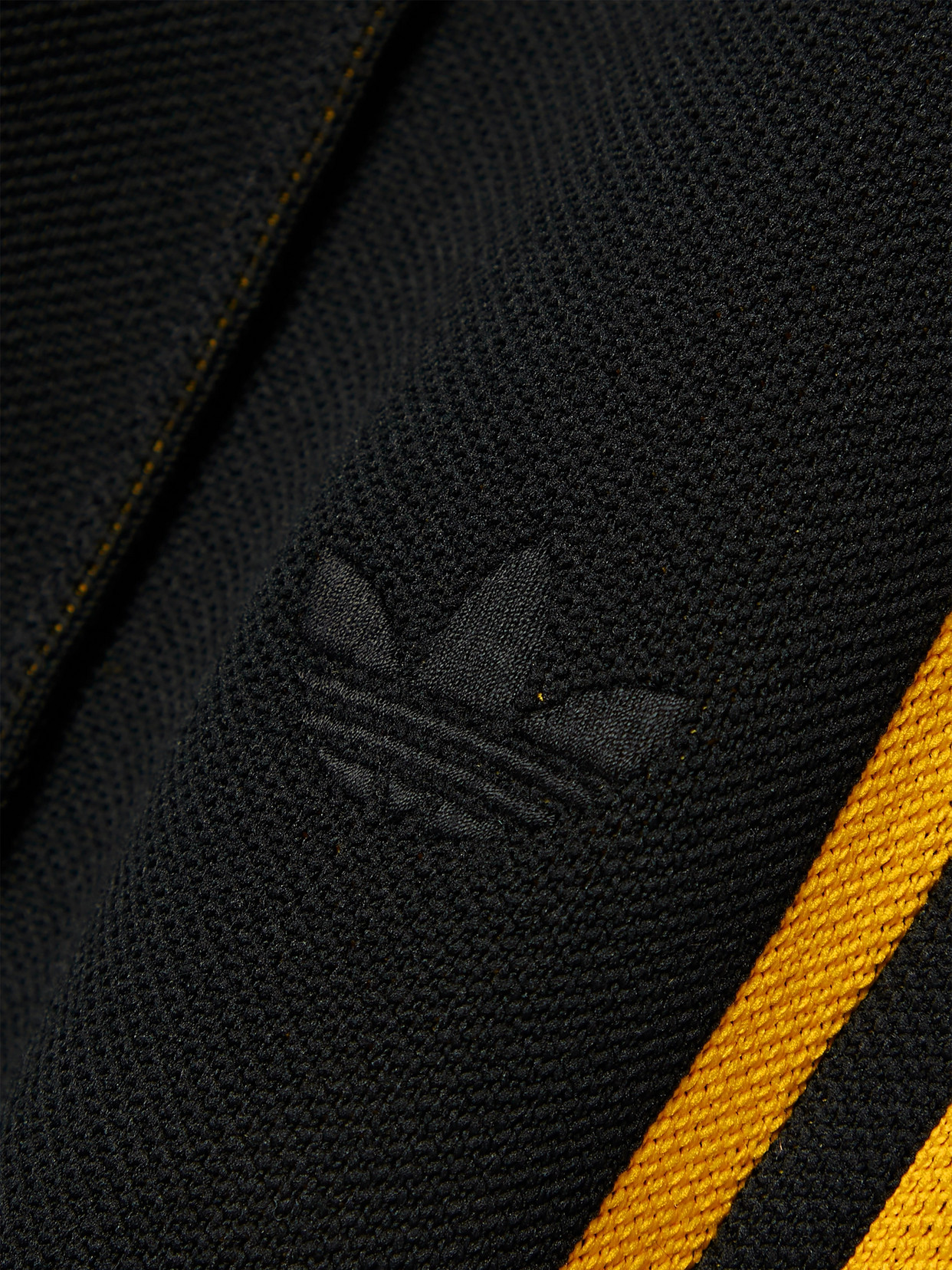 Shop Adidas Originals + Wales Bonner Striped Piqué Track Pants In Black