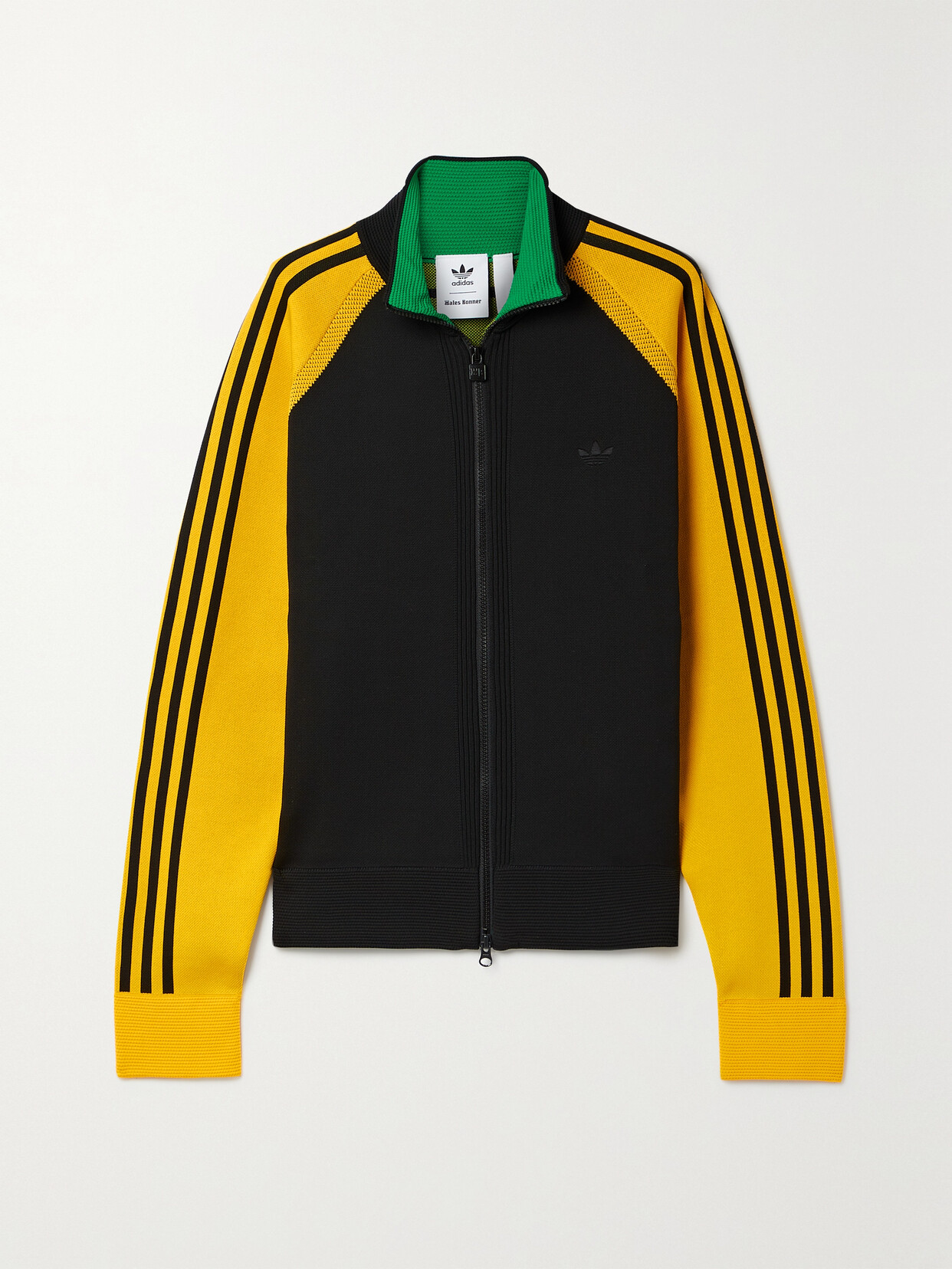 adidas Originals - + Wales Bonner Mesh-trimmed Recycled Stretch-knit Track Jacket - Black