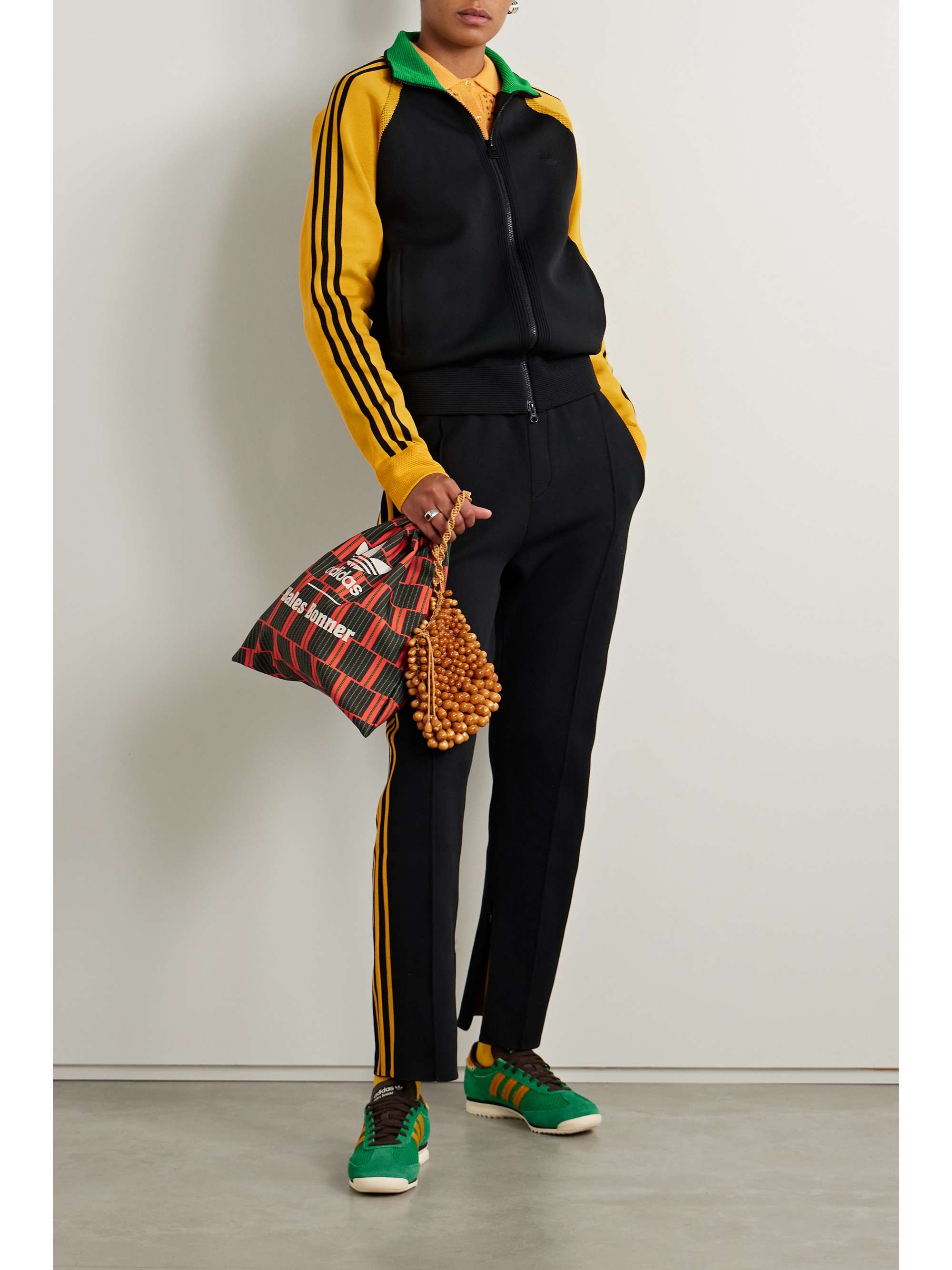 ADIDAS ORIGINALS + Wales Bonner ピケ トラックパンツ ストライプ入り