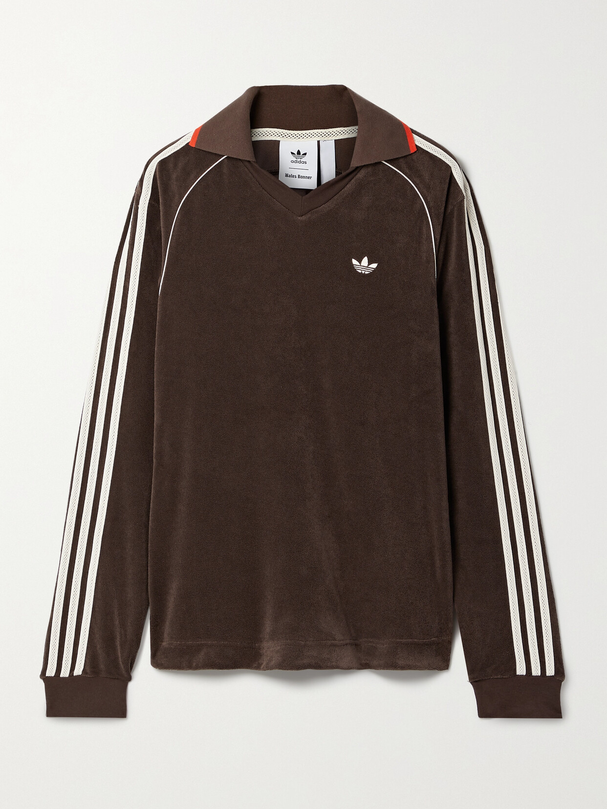 adidas Originals - + Wales Bonner Crochet-trimmed Embroidered Cotton-blend Terry Top - Brown