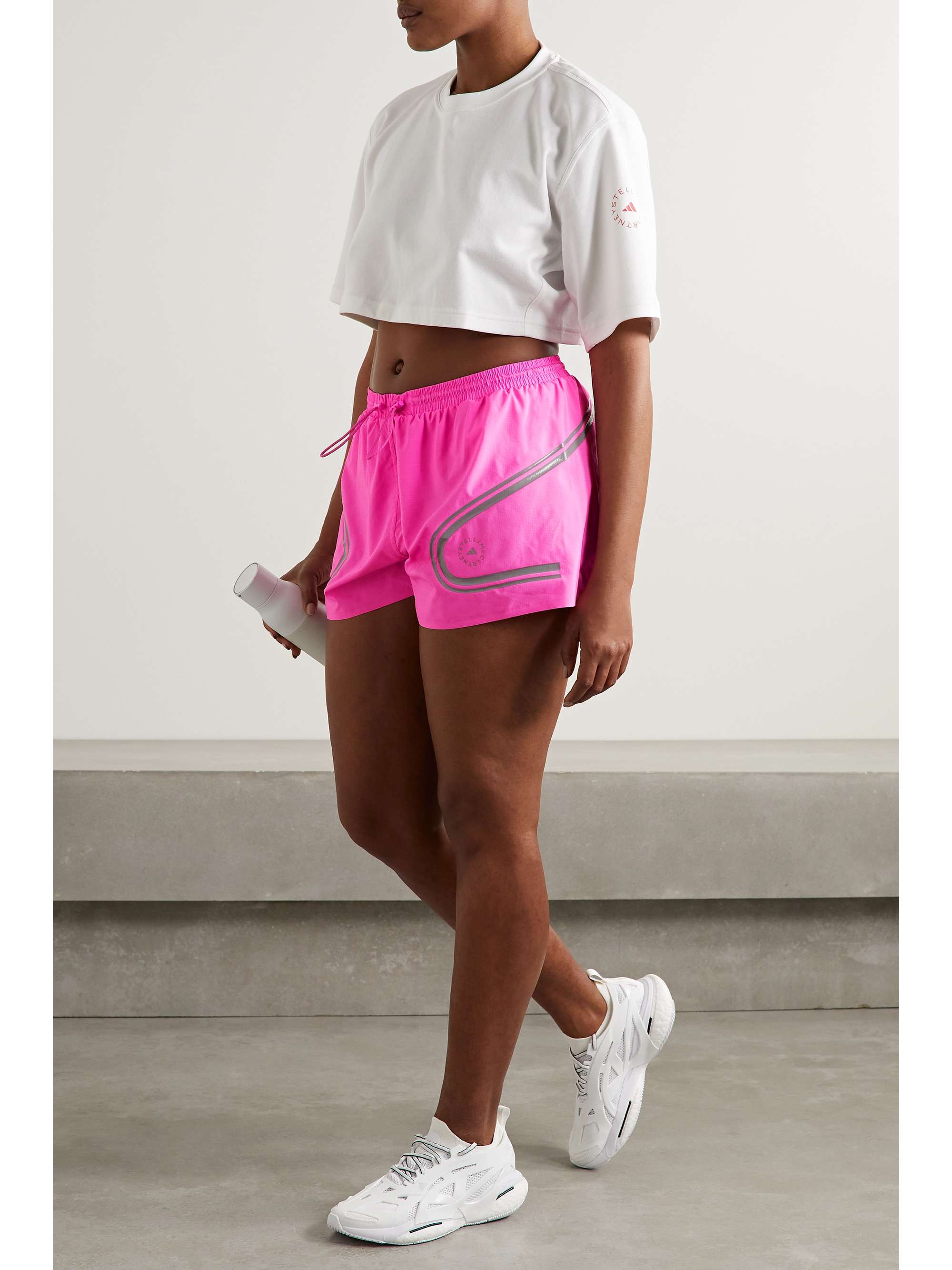 ADIDAS BY STELLA MCCARTNEY TruePace printed recycled-ripstop shorts