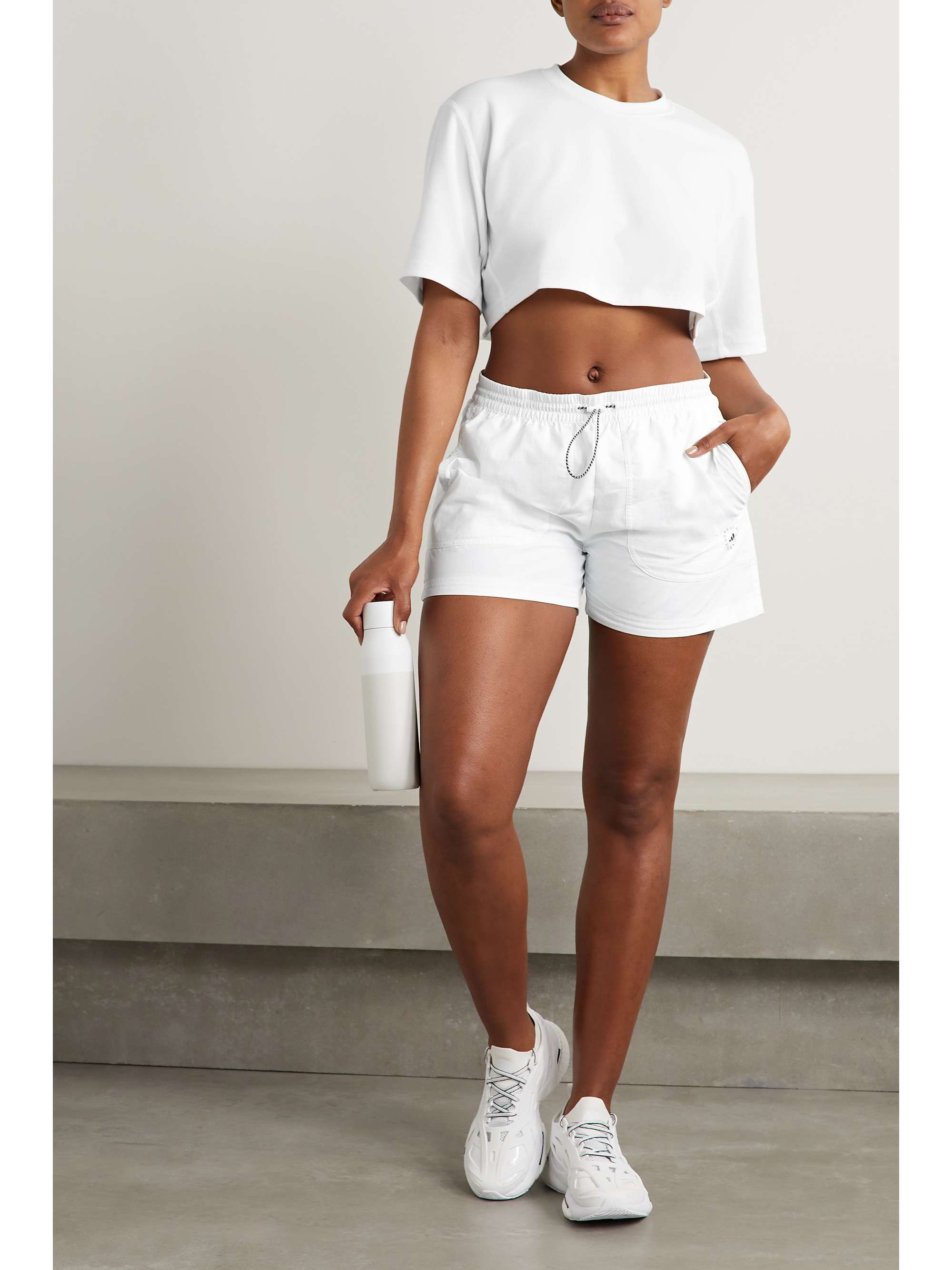 ADIDAS BY STELLA MCCARTNEY TrueCasuals printed recycled-shell shorts