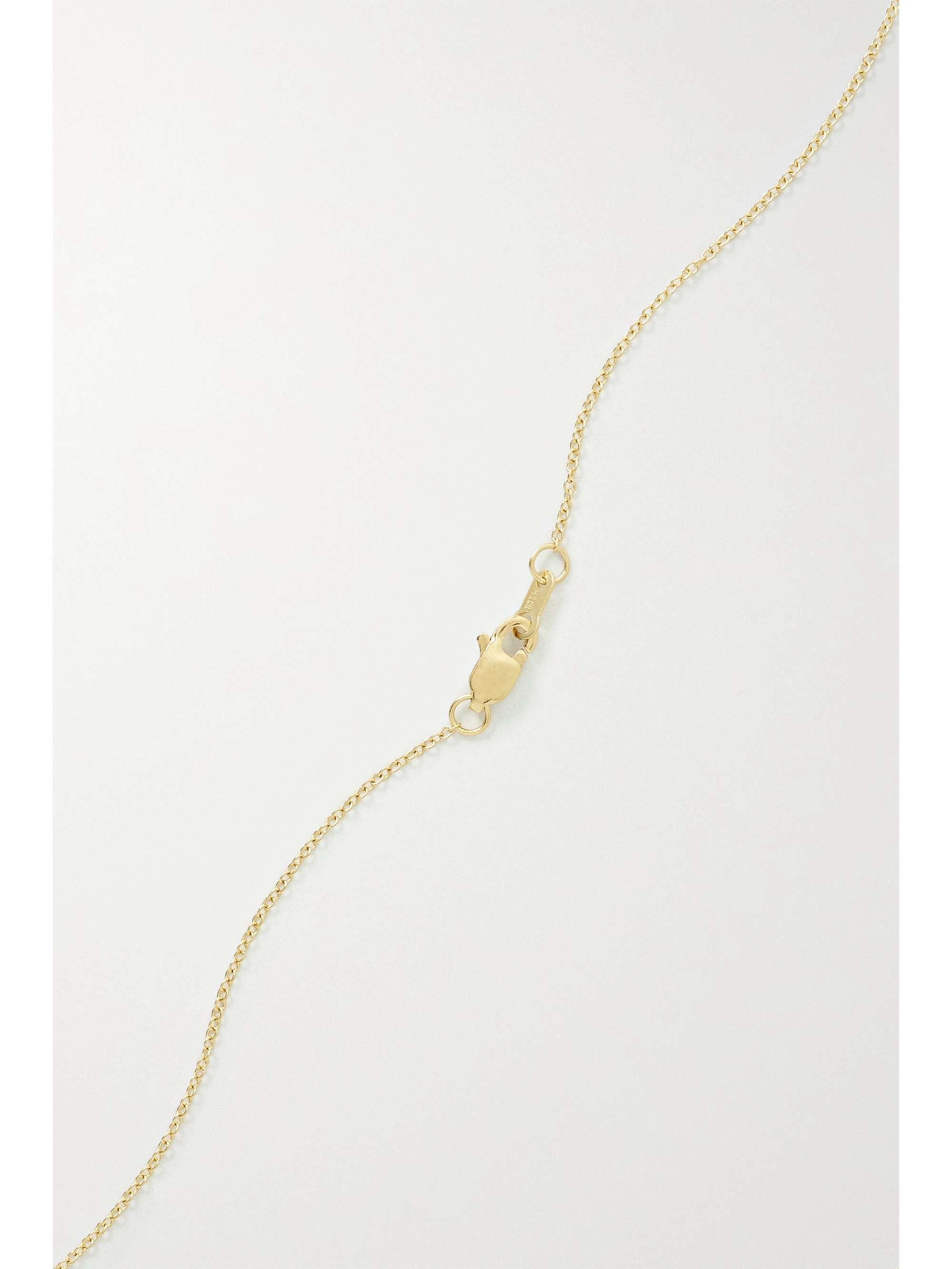 BRENT NEALE Mini Mushroom 18-karat gold multi-stone necklace