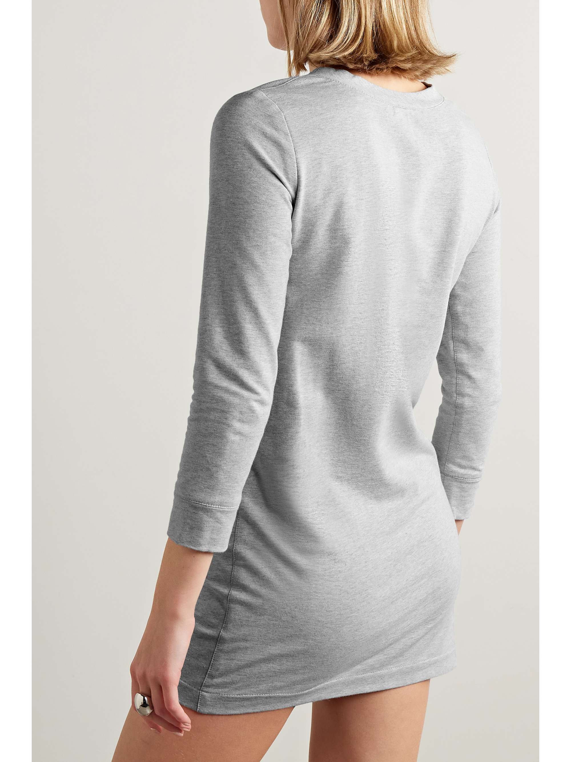 NORMA KAMALI Cotton-blend jersey mini dress | NET-A-PORTER