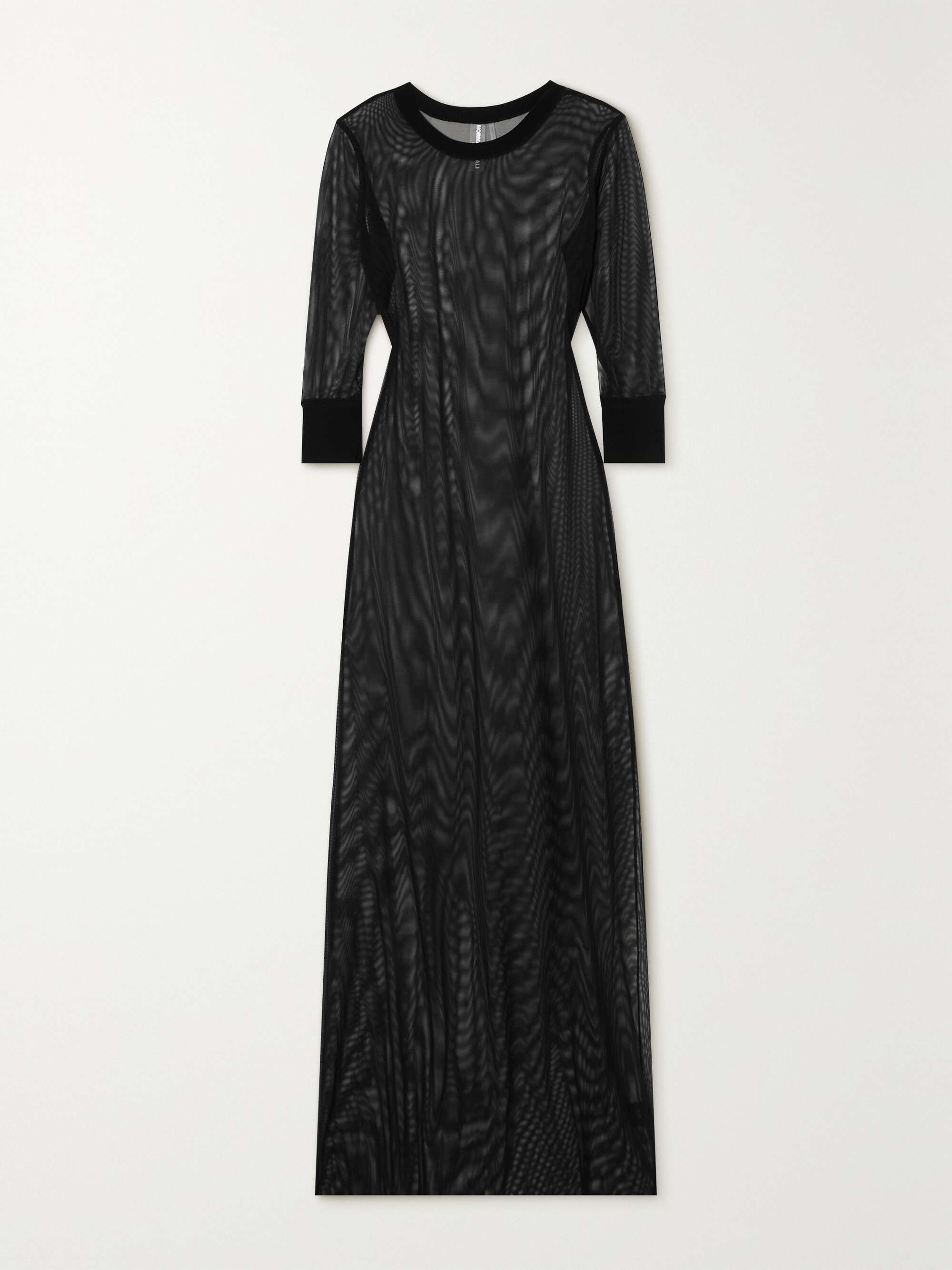 NORMA KAMALI Stretch-mesh maxi dress | NET-A-PORTER