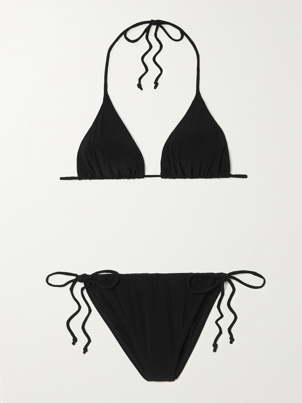 Norma Kamali - String Triangle Bikini - Black