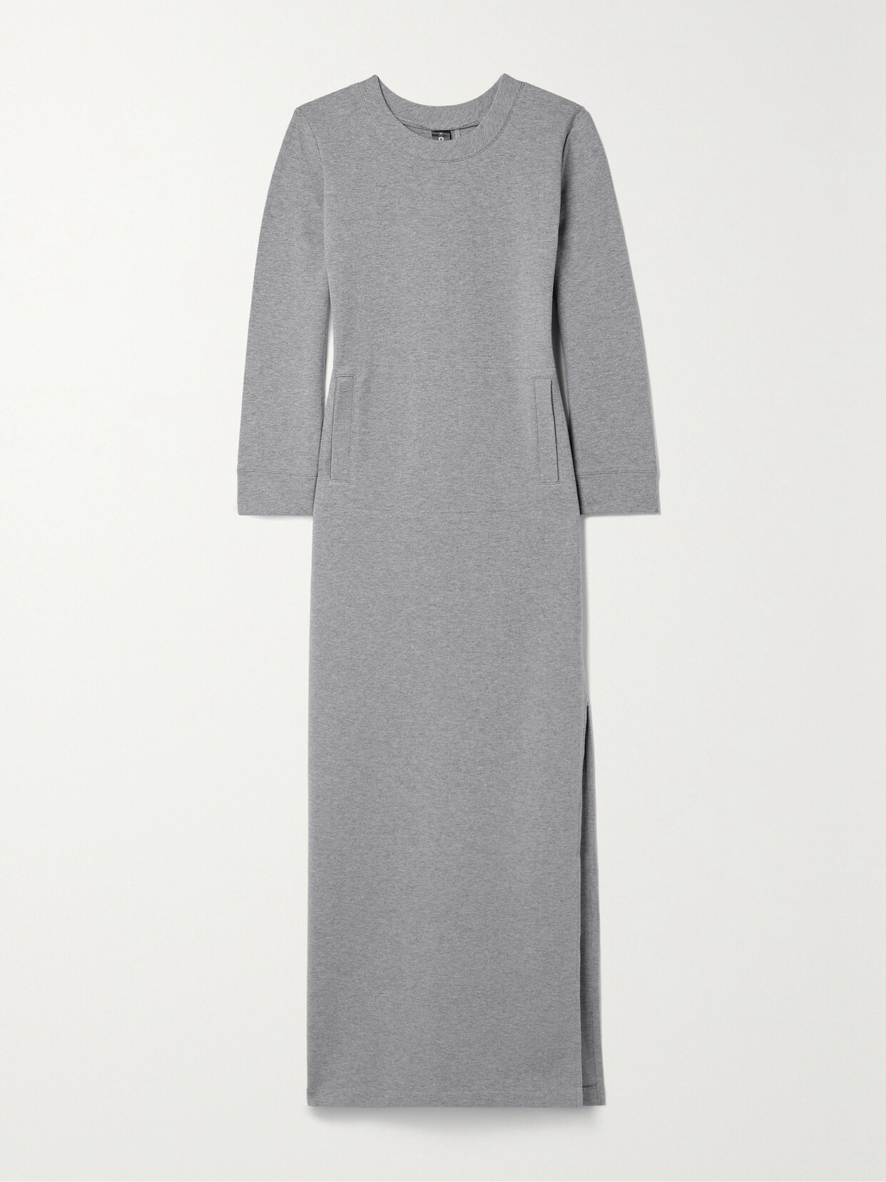 Norma Kamali - Cotton-blend Jersey Midi Dress - Gray