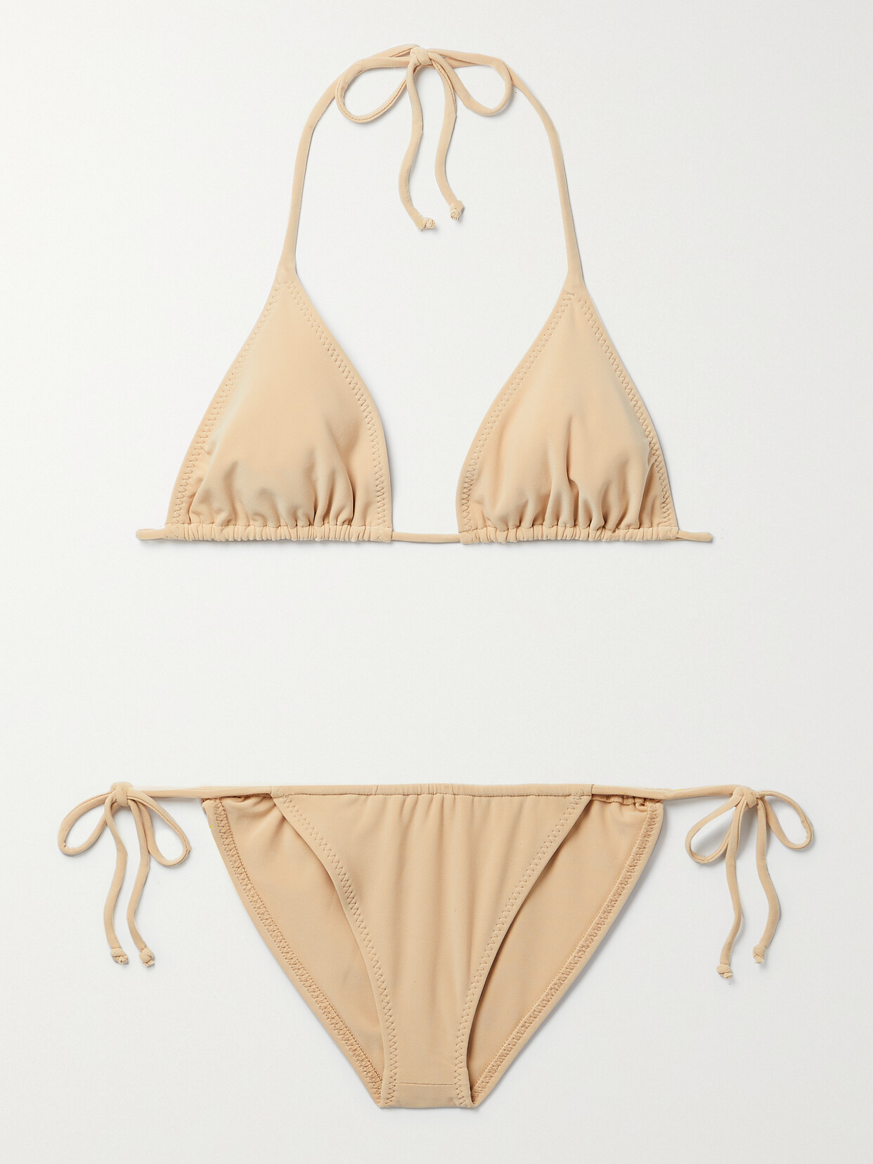 Norma Kamali - String Triangle Bikini - Neutrals