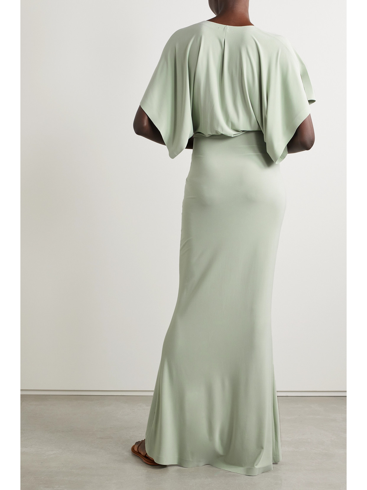 野花 卯月 Norma Kamali レディース 女性用 ファッション ドレス Obie Gown Dried Sage 通販 
