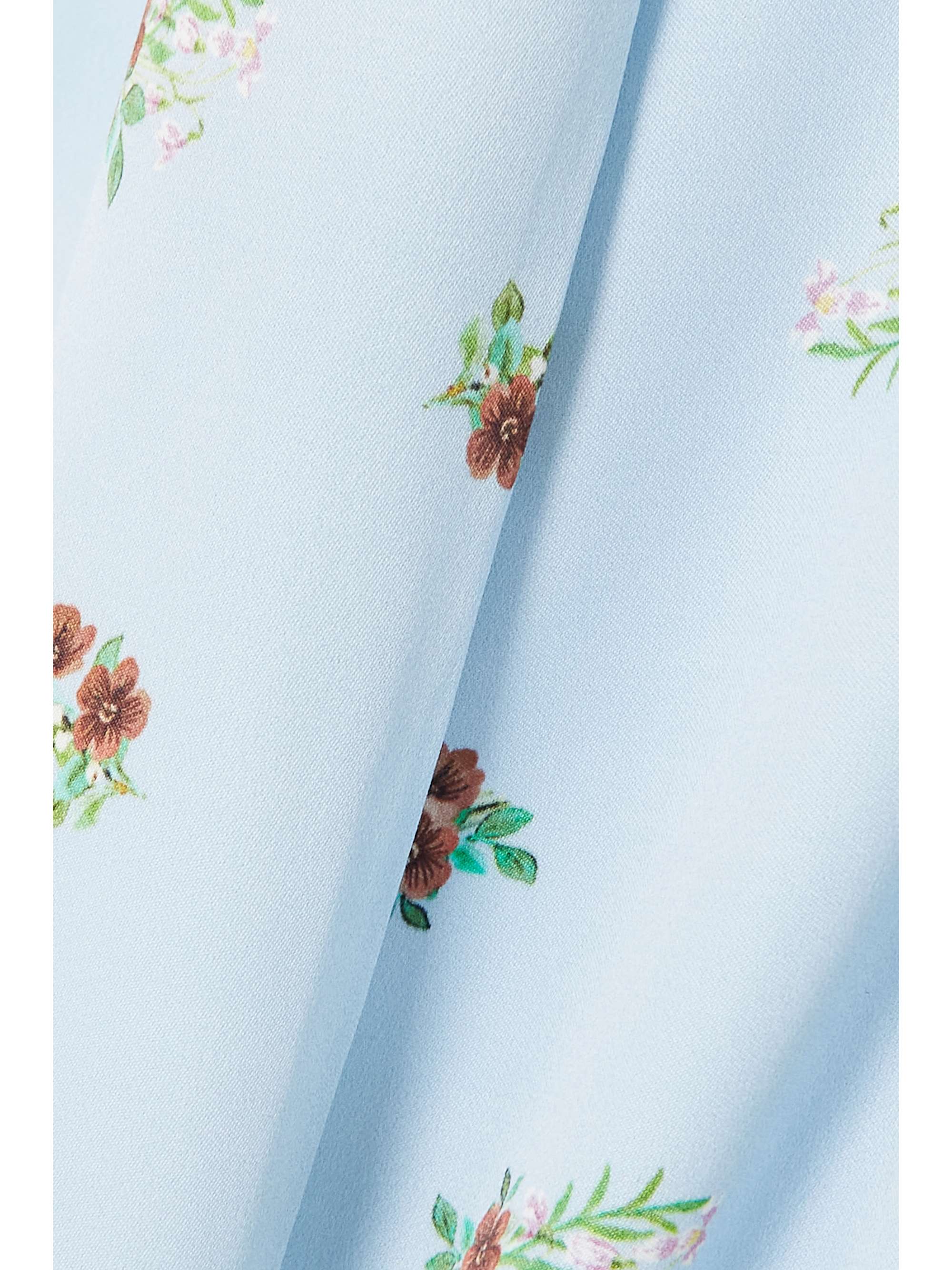 SLEEPER Blossom floral-print satin pants