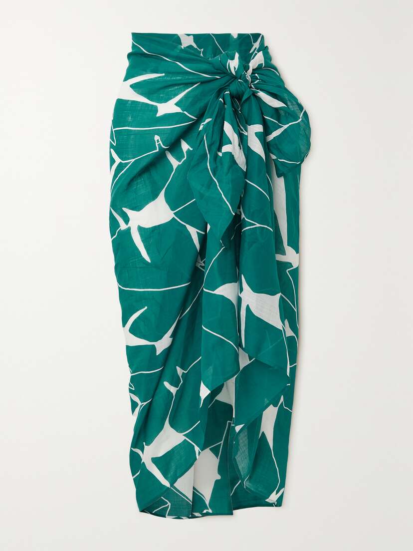 Eres Daniela Printed Ramie Pareo