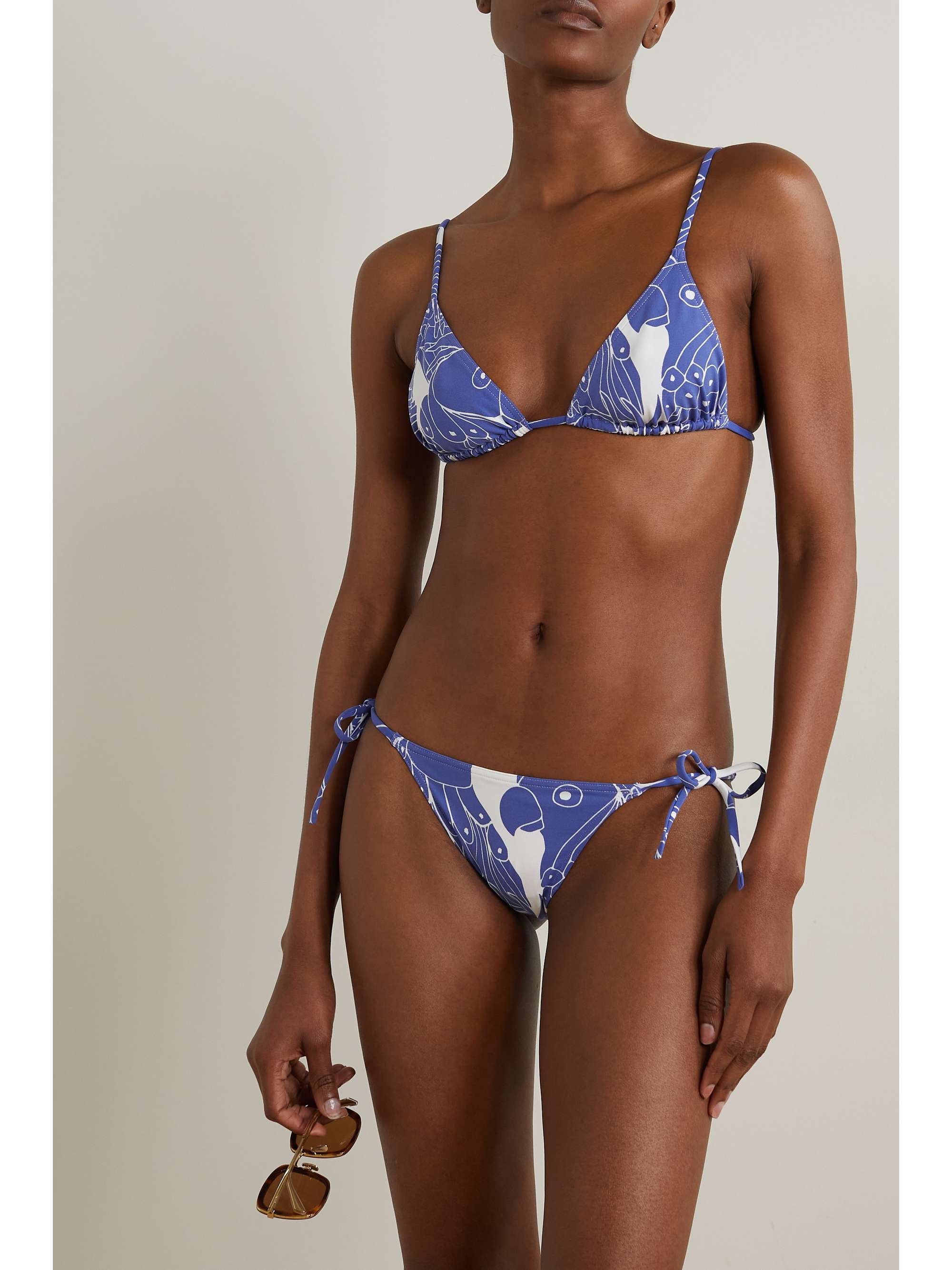 Carlos bedrucktes Triangel Bikini Oberteil NET A PORTER