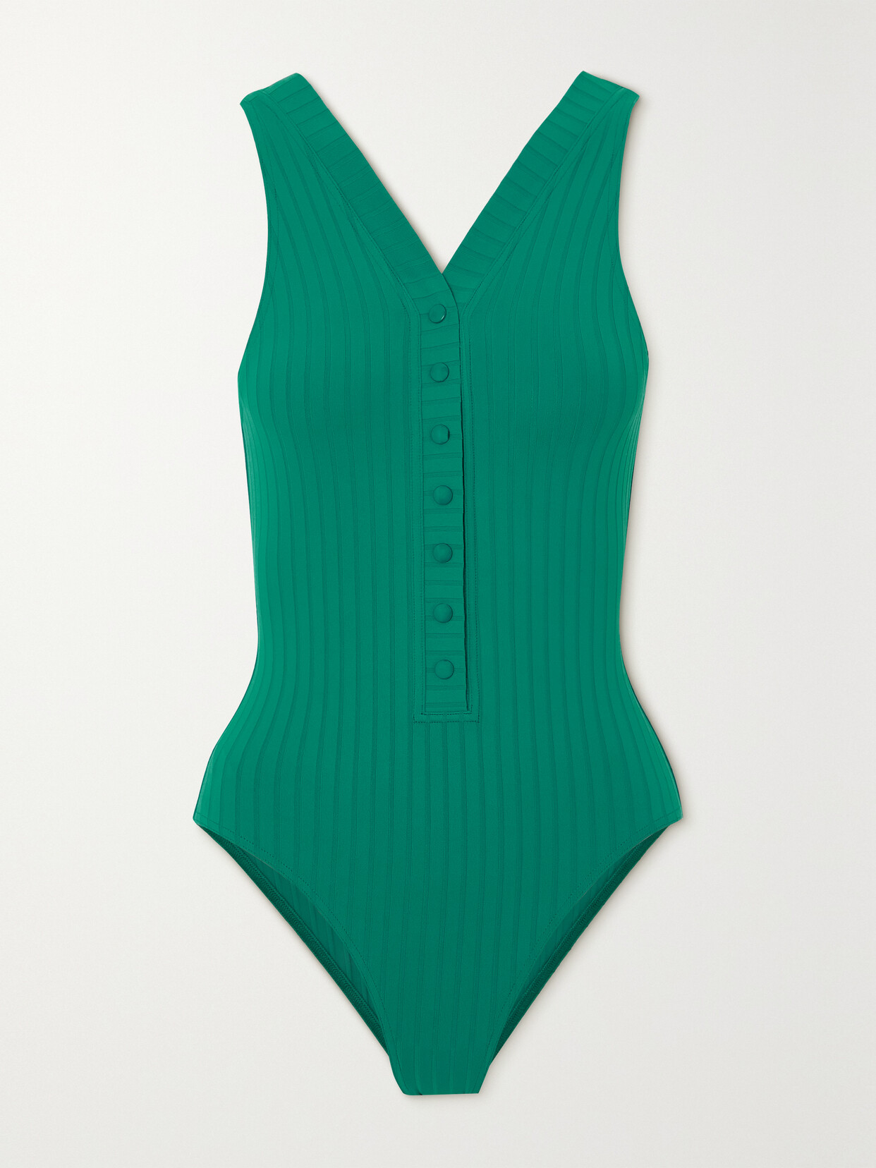 Eres Paradise Caipirinha Ribbed Swimsuit - Green