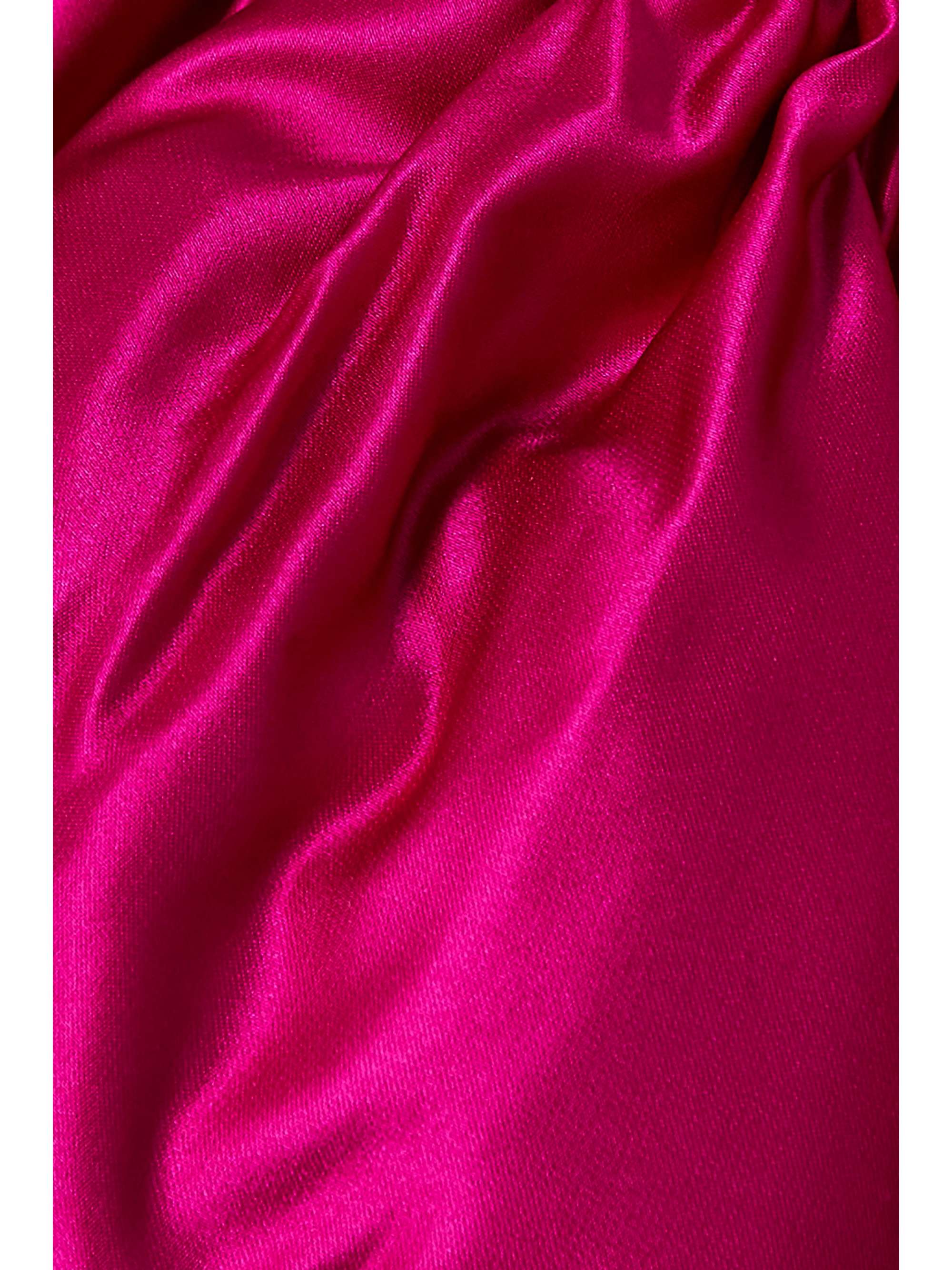 MISS SOHEE + The Vanguard embellished silk-blend satin peplum top