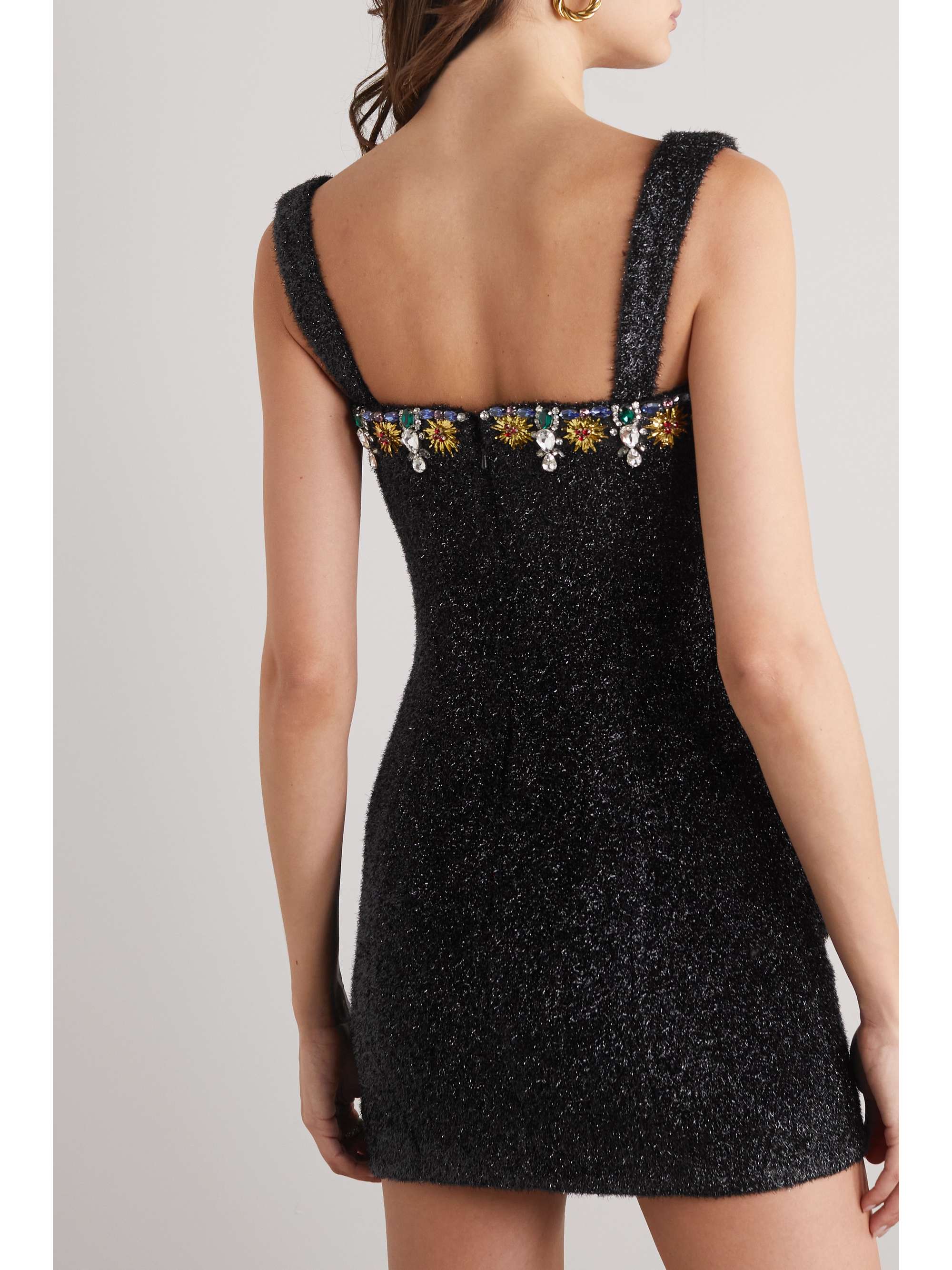 MISS SOHEE + The Vanguard sequin-embellished crepe mini dress