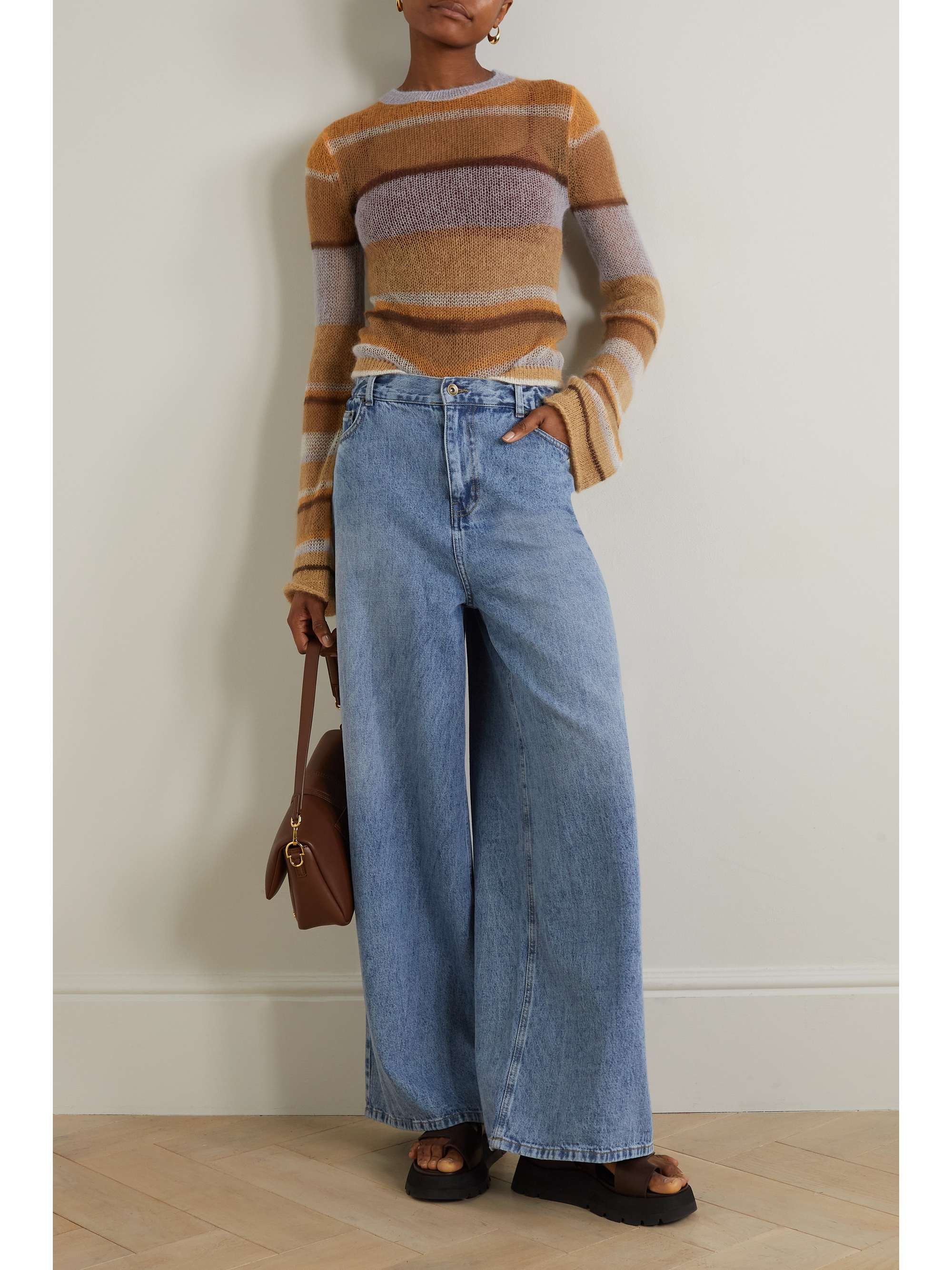 Sasha high-rise wide-leg jeans