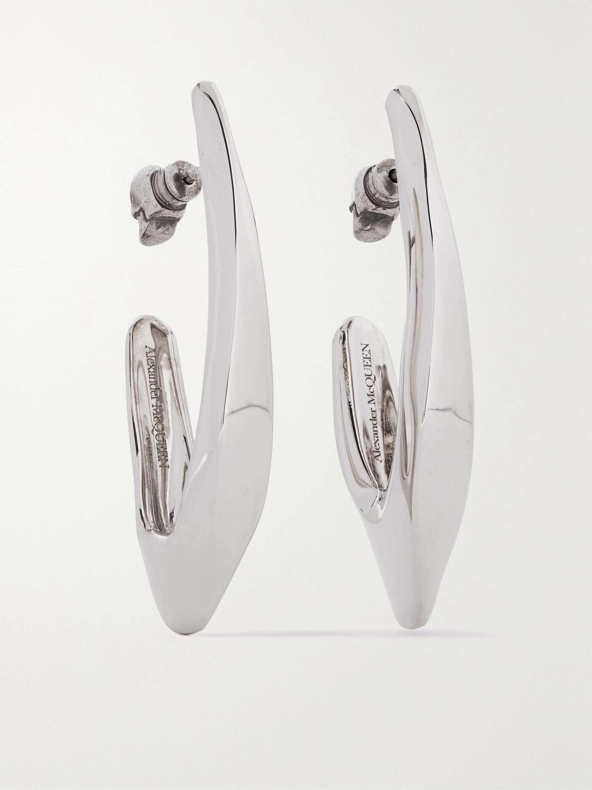 Alexander mcqueen hoop best sale earrings