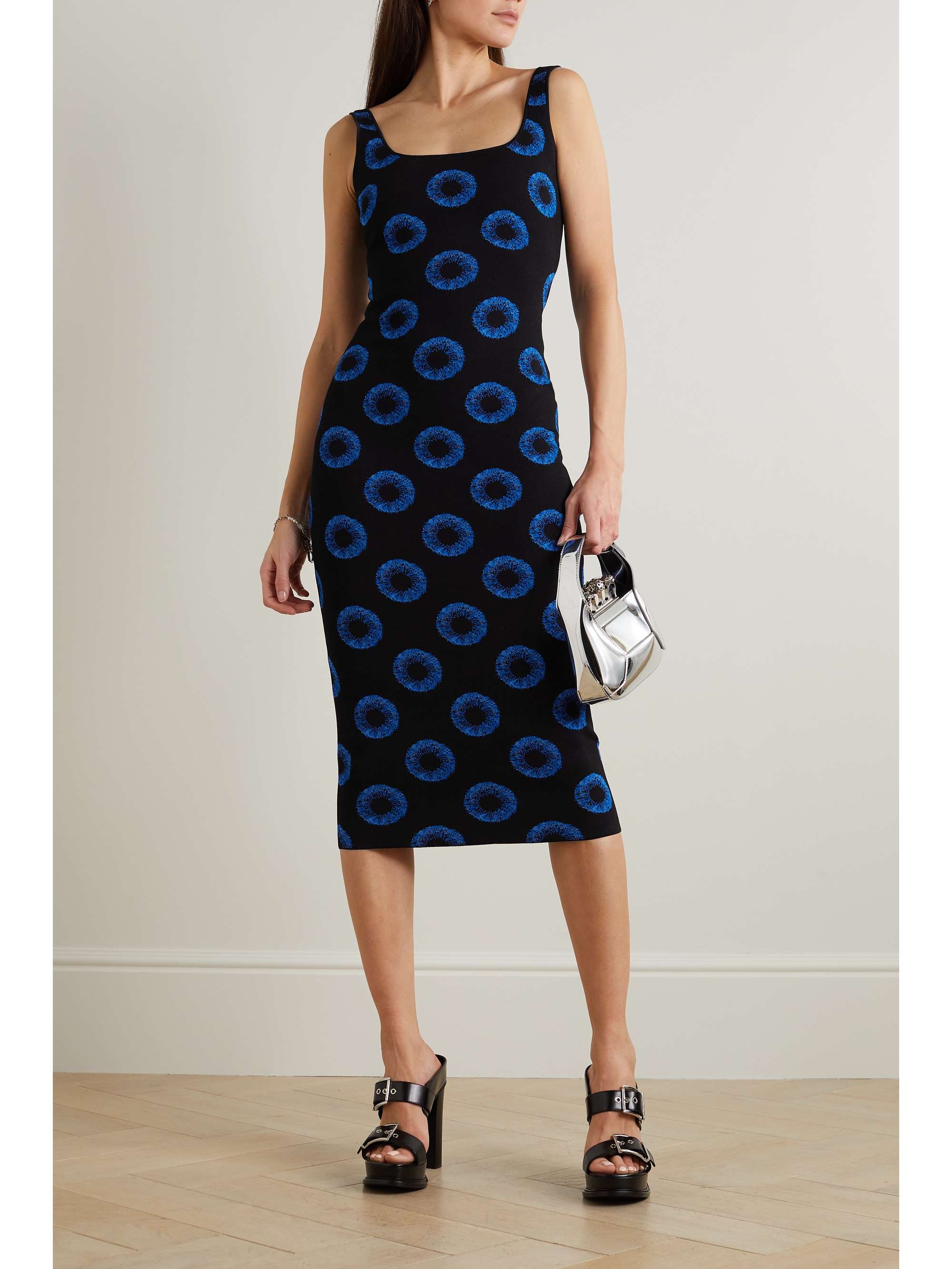 ALEXANDER MCQUEEN Jacquard-knit dress | NET-A-PORTER