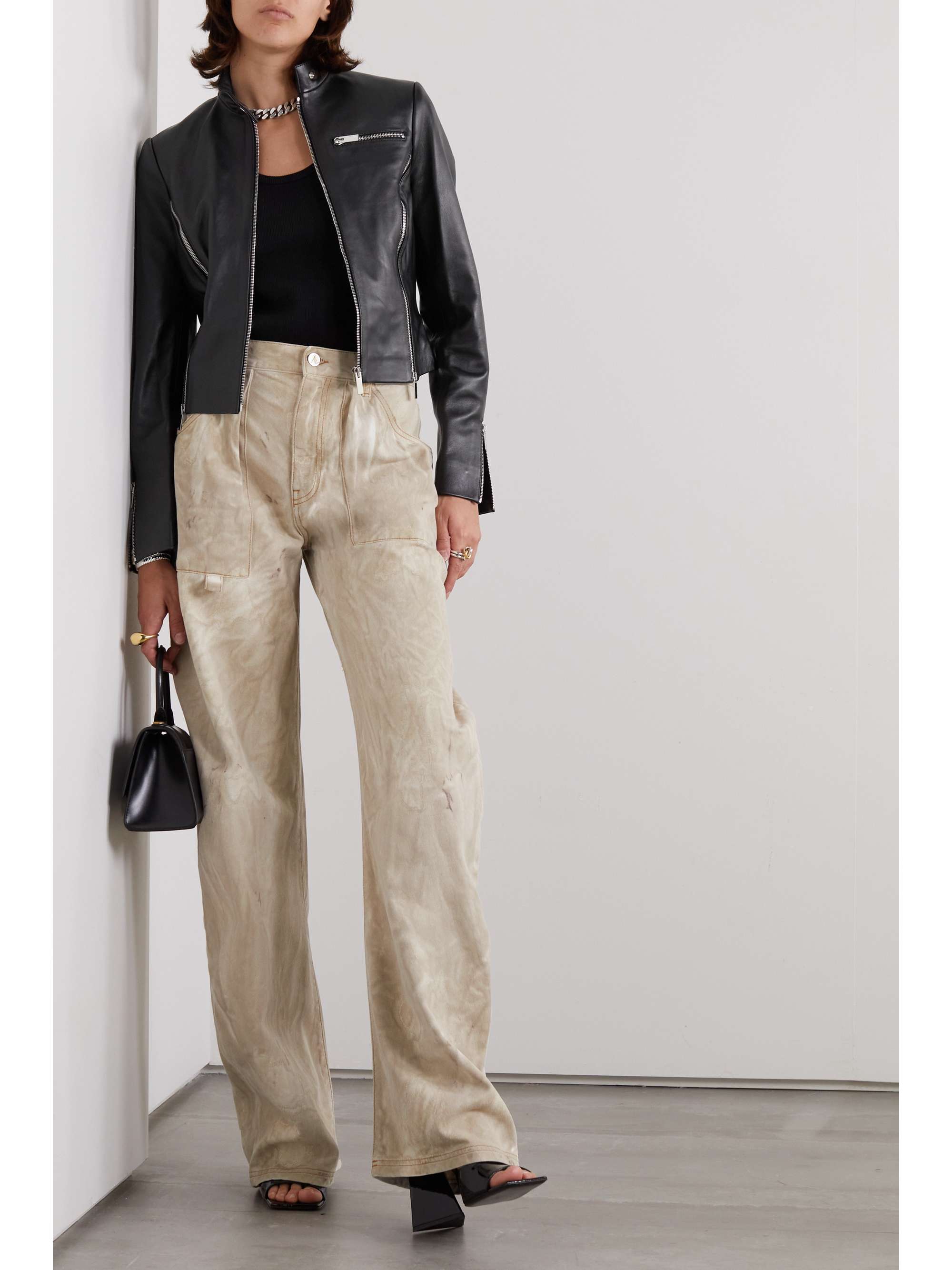 CHRISTOPHER KANE Leather biker jacket | NET-A-PORTER