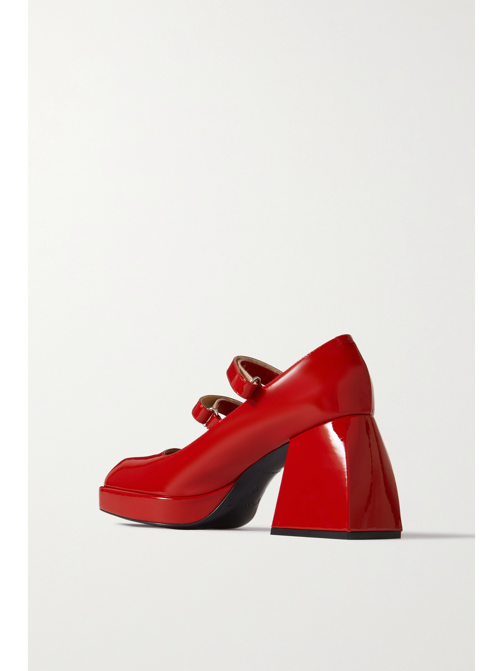 NODALETO Bulla Babies patent-leather platform Mary Jane pumps thumbnail