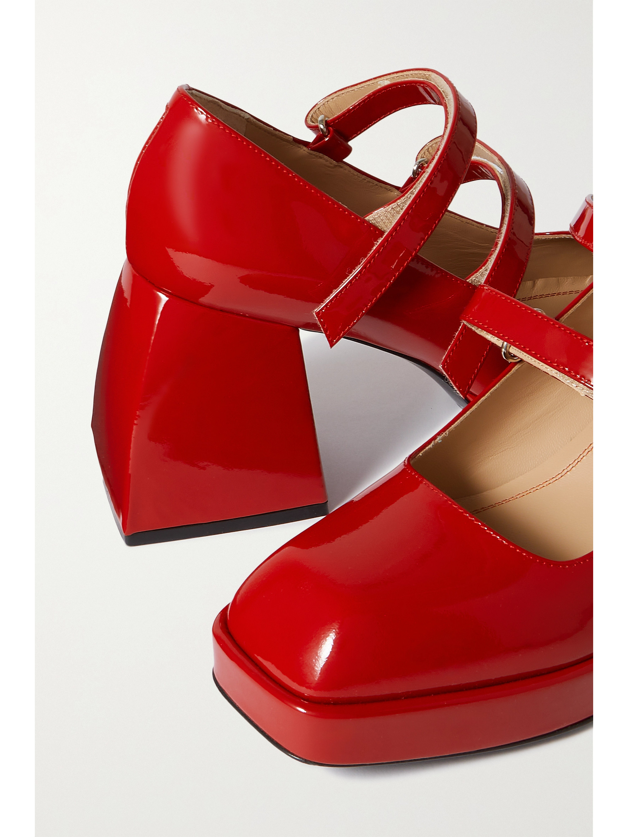 NODALETO Bulla Babies patent-leather platform Mary Jane pumps thumbnail