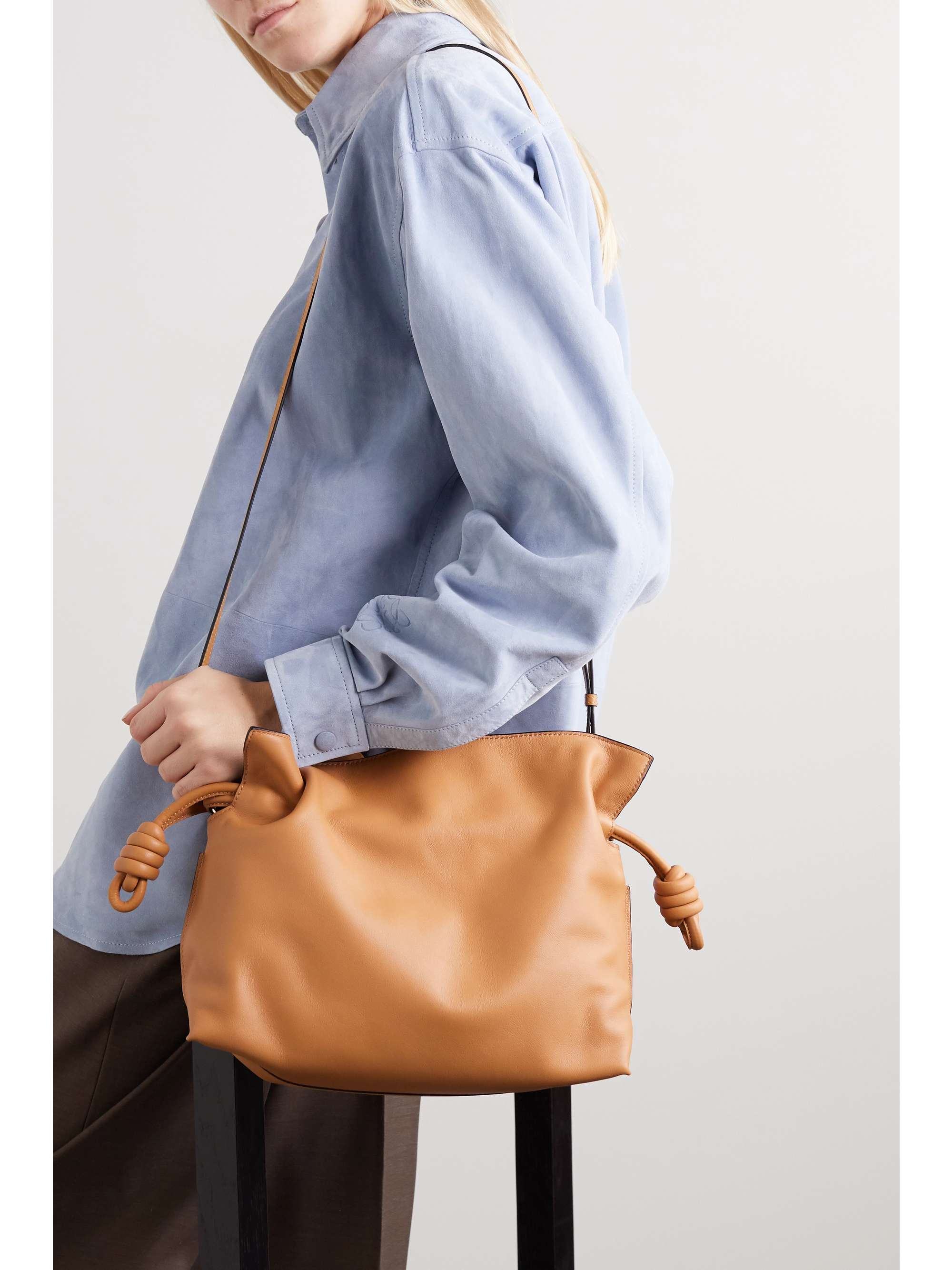 LOEWE Flamenco leather clutch