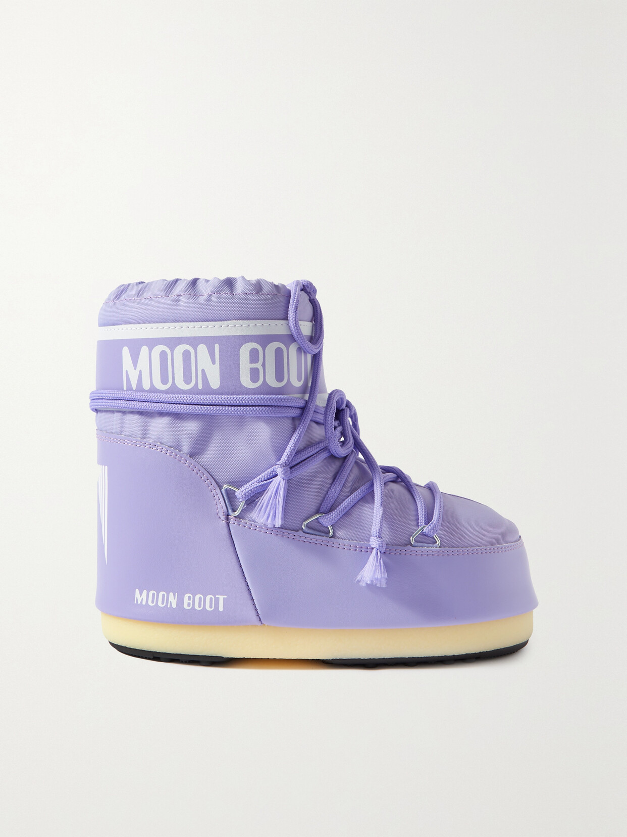 Moon Boot - Icon Low Shell And Faux Leather Snow Boots - Purple