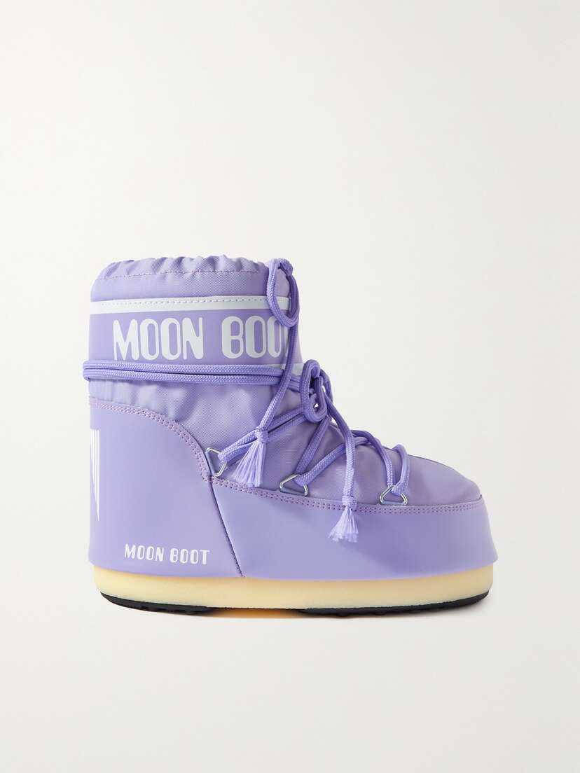 Moon Boot Icon Low Shell And Faux Leather Snow Boots