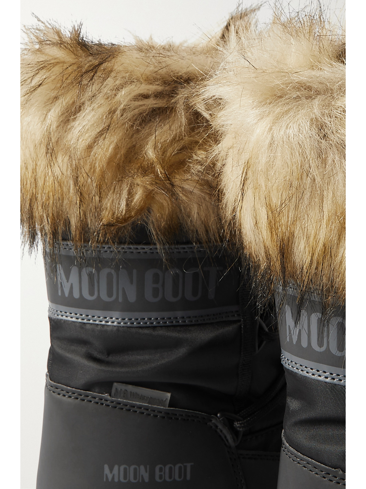 Ltrack Monaco Faux Fur-Trimmed Shell And Faux Leather Snow Boots
