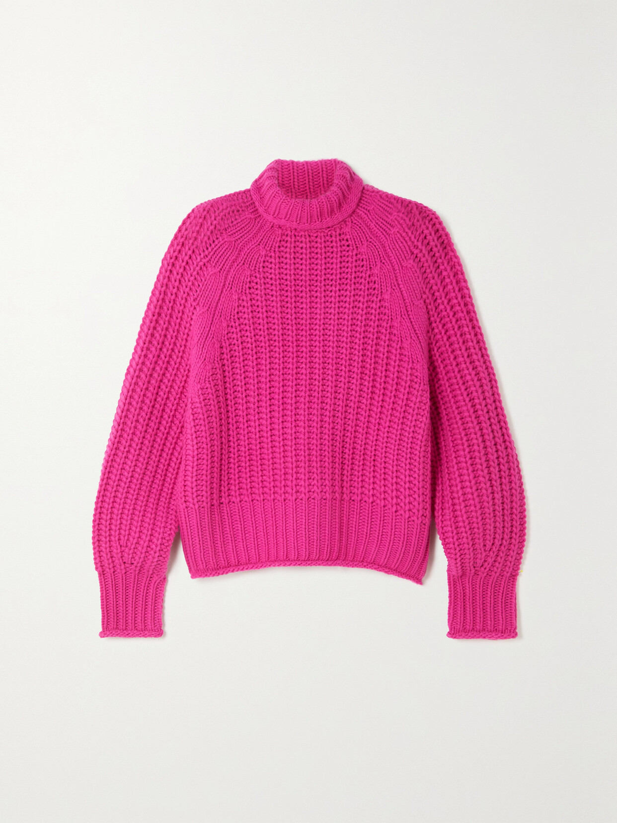 Arch4 + Net Sustain Ellis Ribbed Cashmere Turtleneck Sweater - Pink