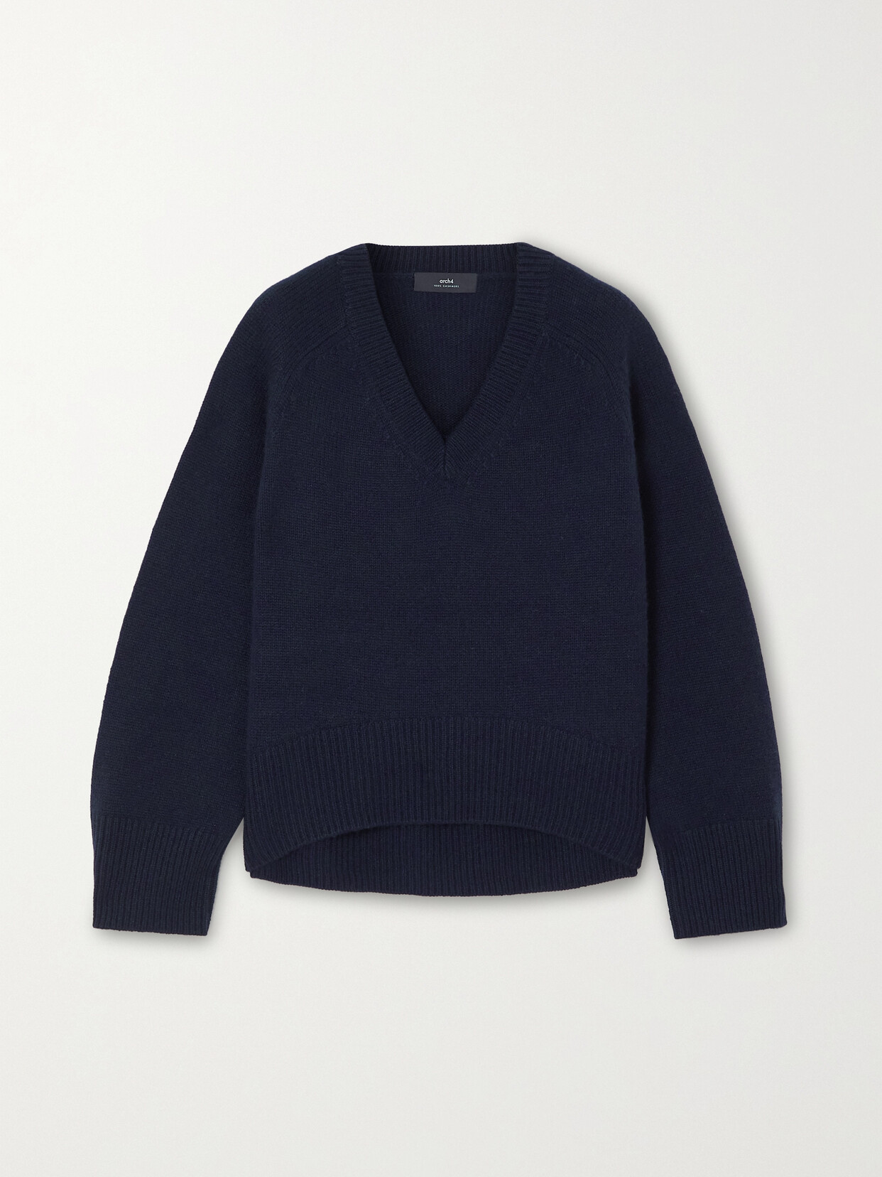 Arch4 - + Net Sustain Camellia Cashmere Sweater - Blue