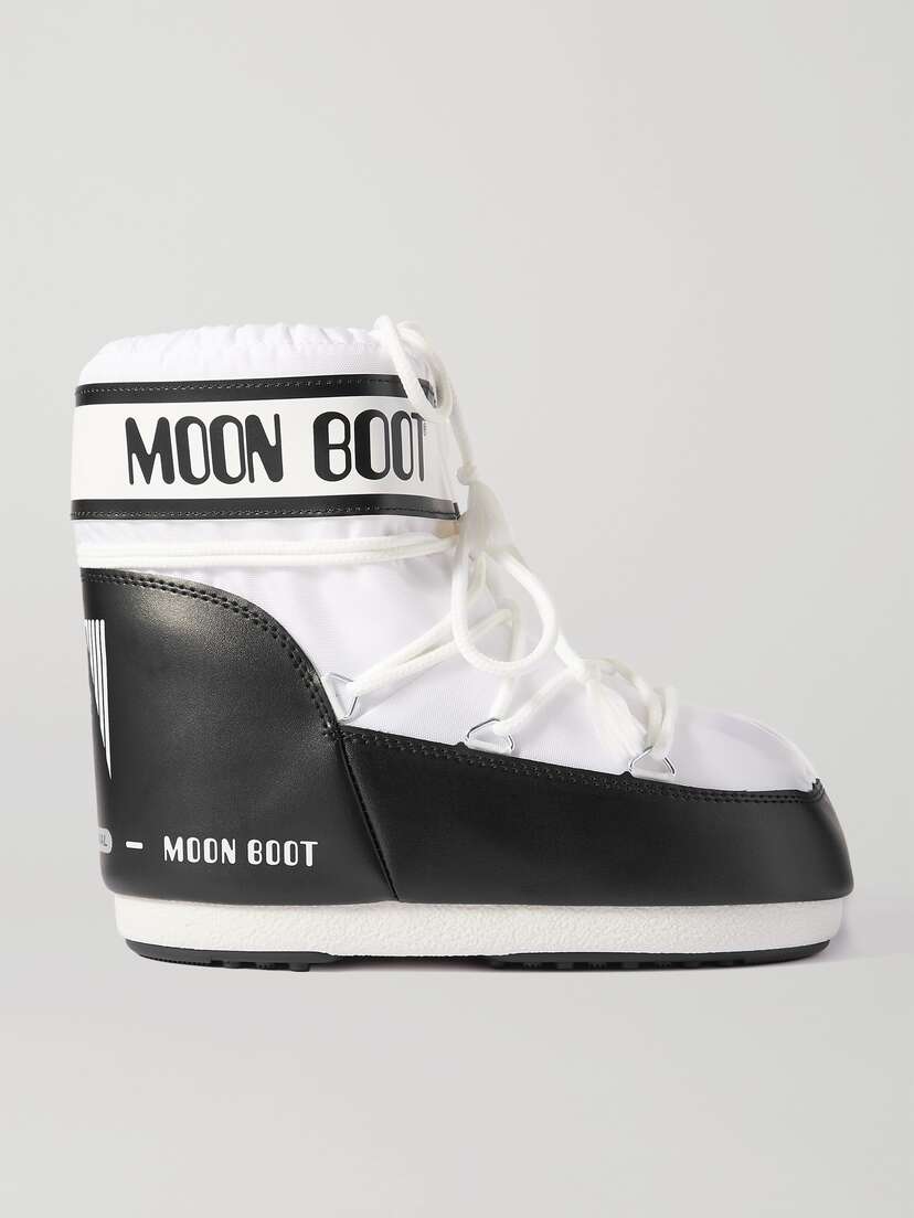 Moon Boot Icon Low Shell And Faux Leather Snow Boots