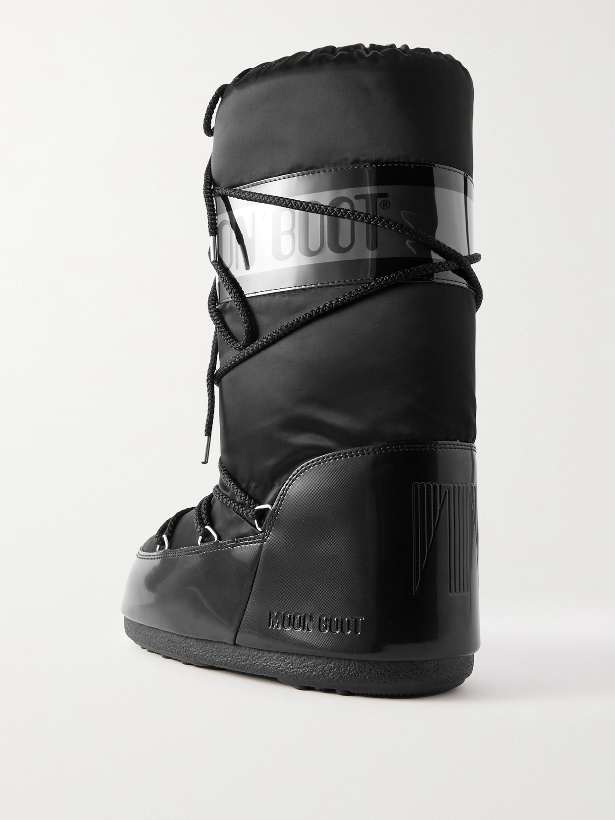 Moon Boot Icon Glance Shell And Pvc Snow Boots In Black