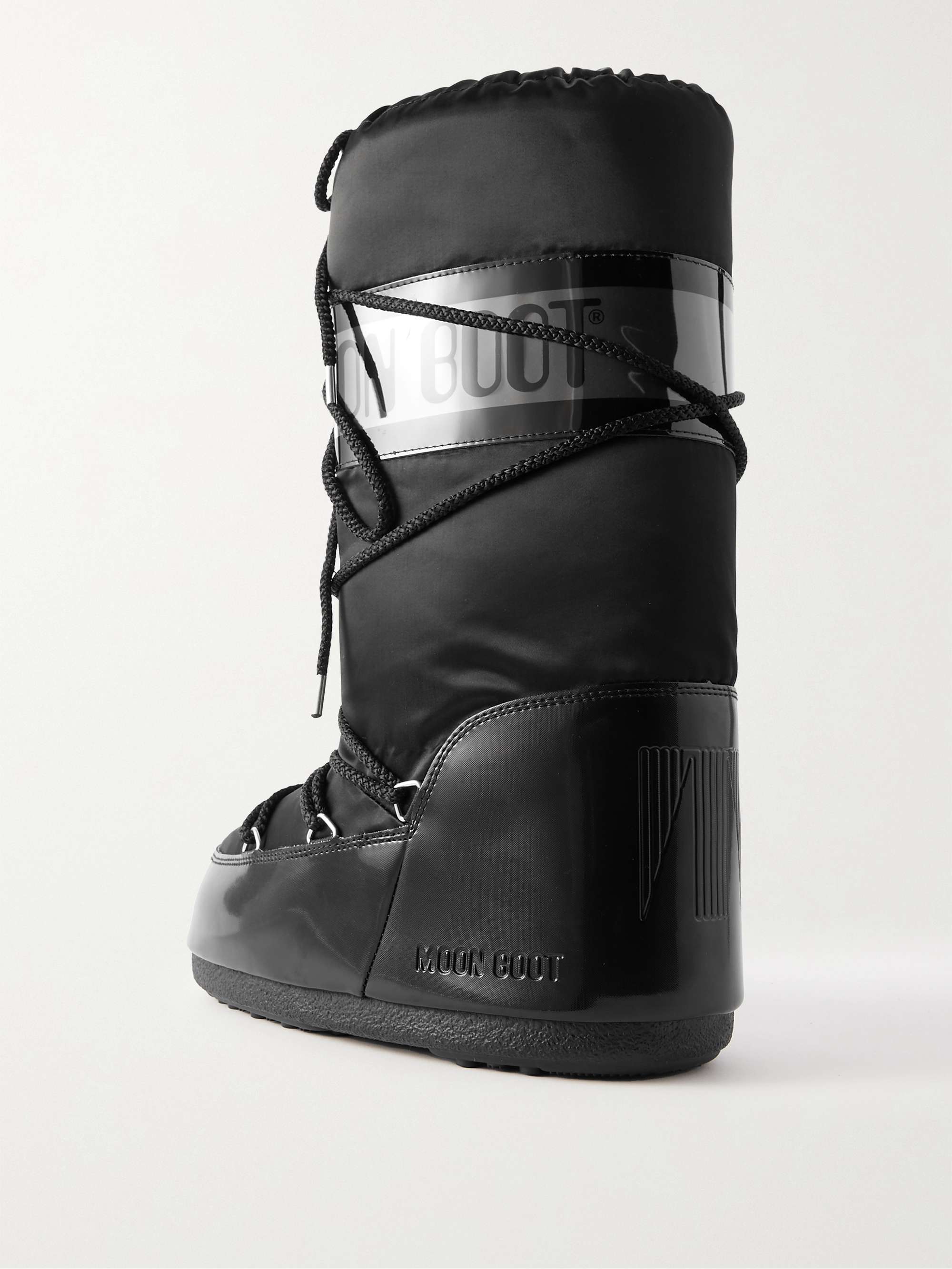 MOON BOOT Icon shell and faux leather snow boots