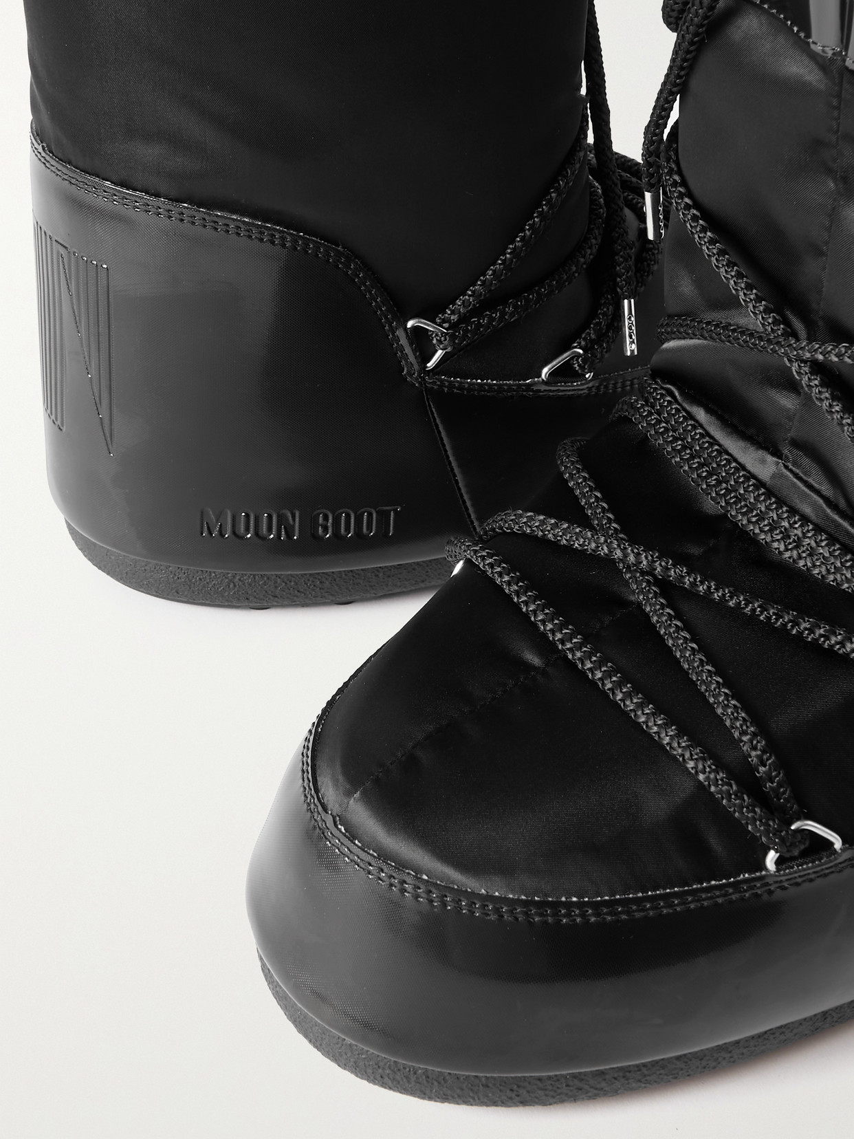 Moon Boot Icon Glance Shell And Pvc Snow Boots In Black