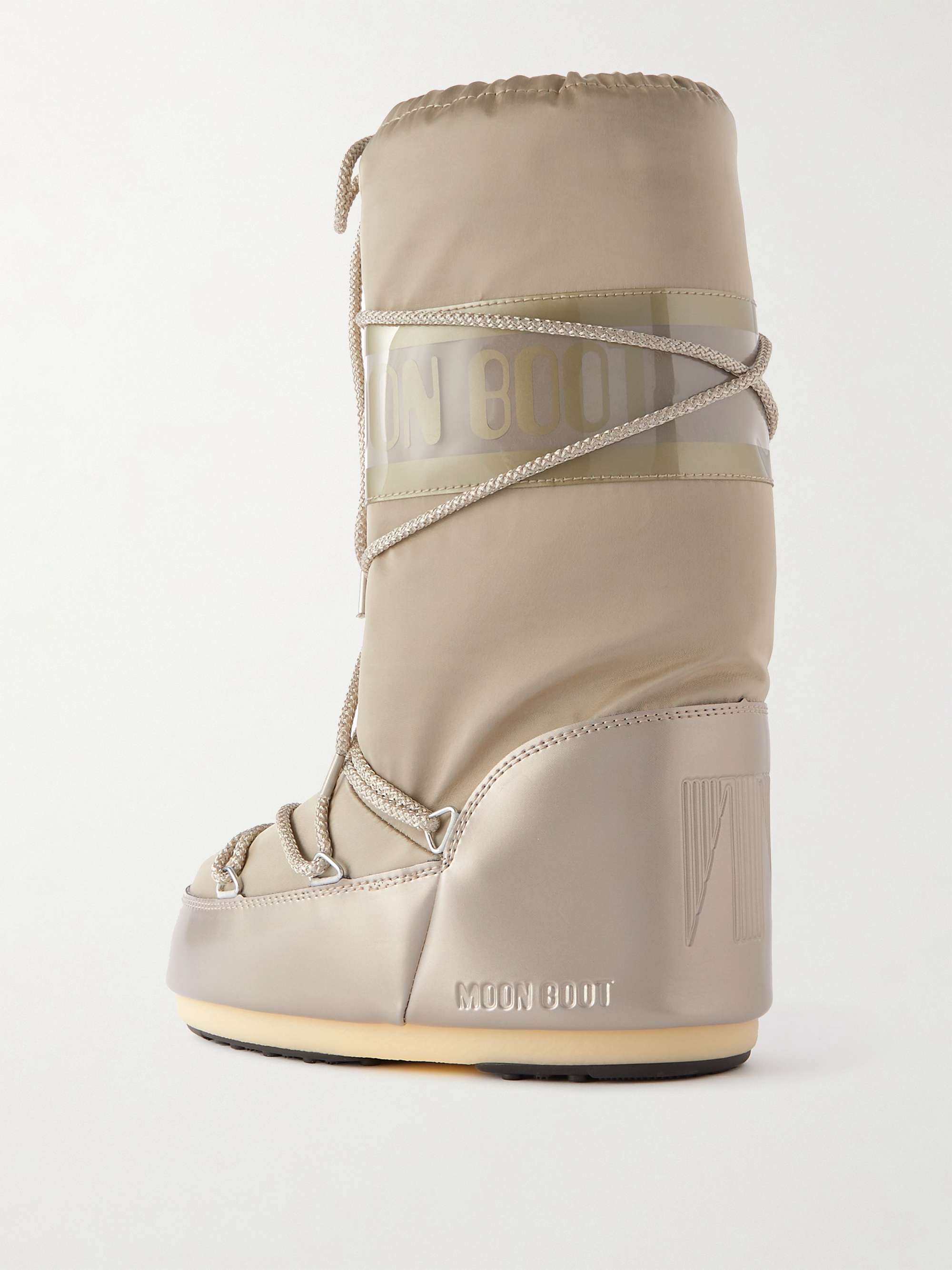 MOON BOOT Icon shell and faux leather snow boots