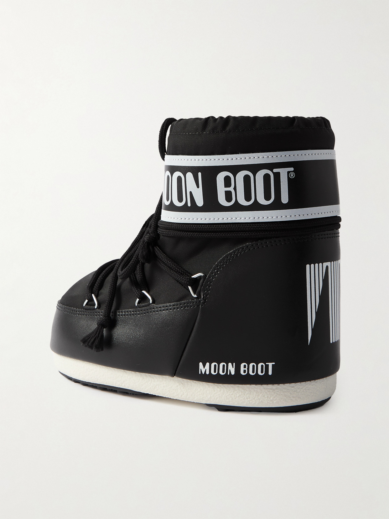 Moon Boot Stivale Icon Low Nero In Nylon In Black