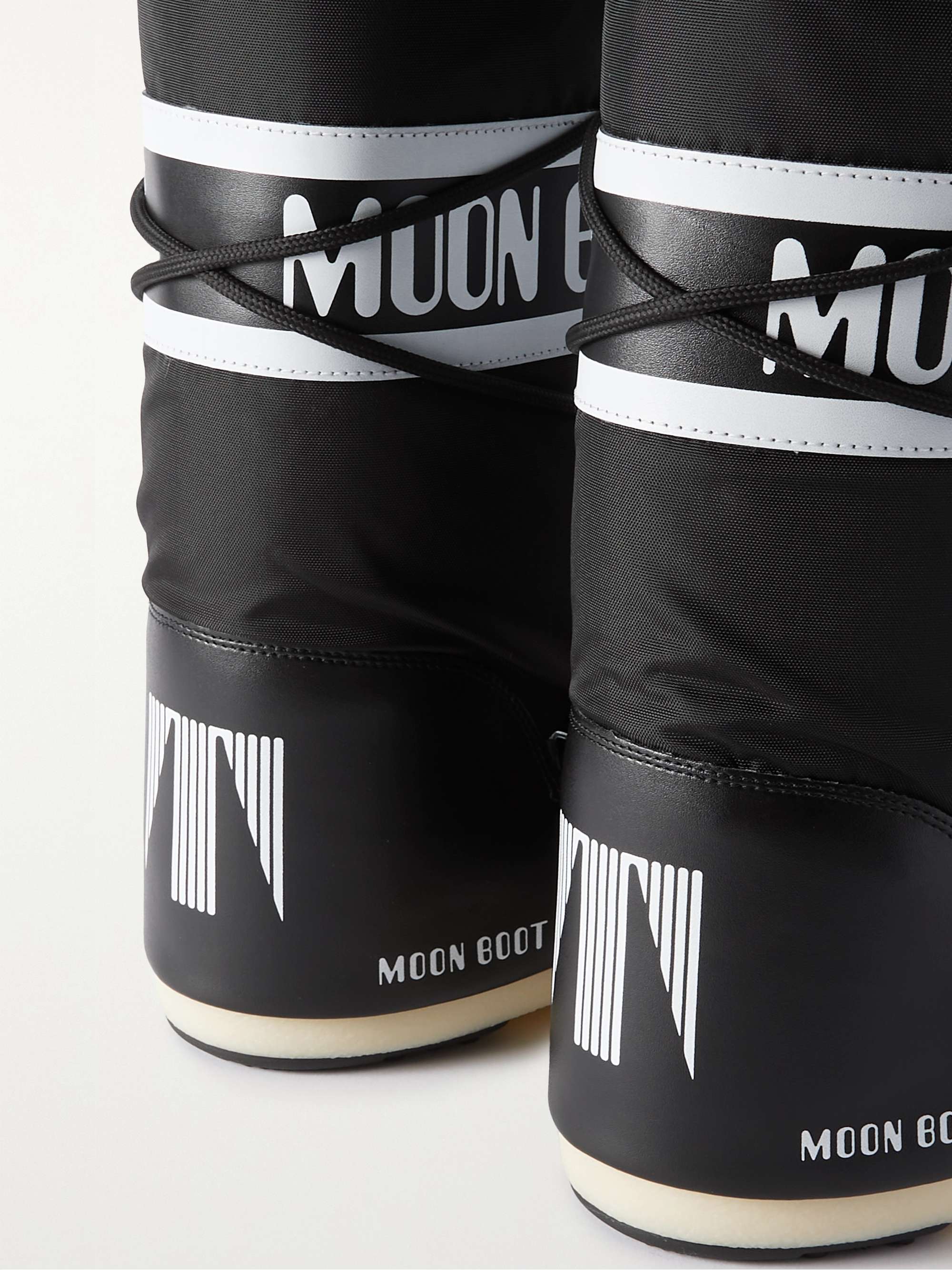 MOON BOOT Icon shell and faux leather snow boots | NET-A-PORTER MOON BOOT Icon shell and faux leather snow boots | NET-A-PORTER