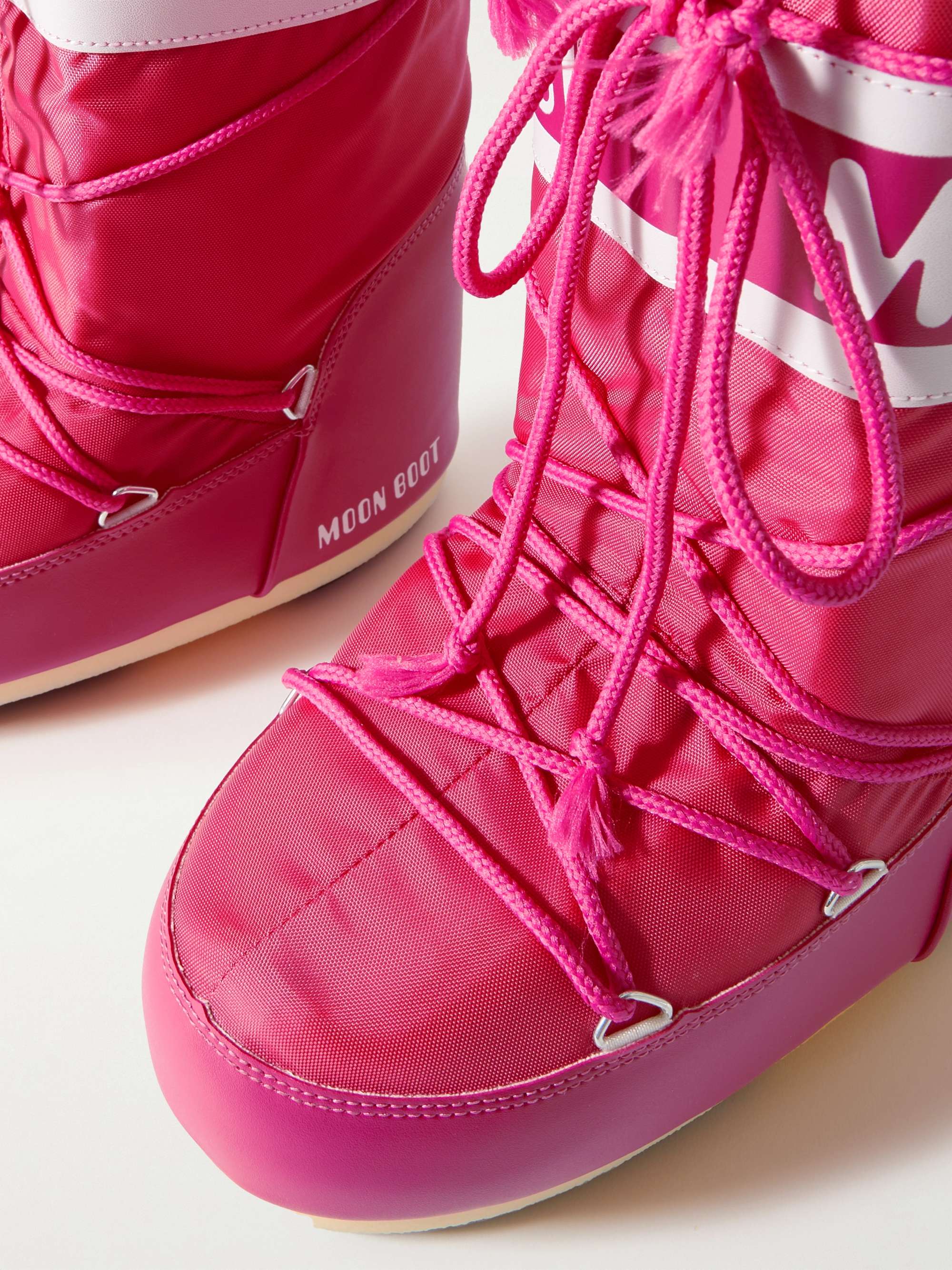 MOON BOOT Icon shell and faux leather snow boots