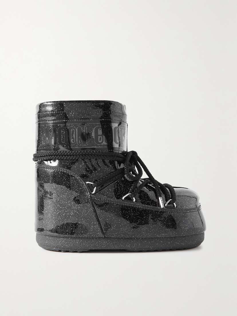 Moon Boot Icon Low Glitter Coated-shell Snow Boots