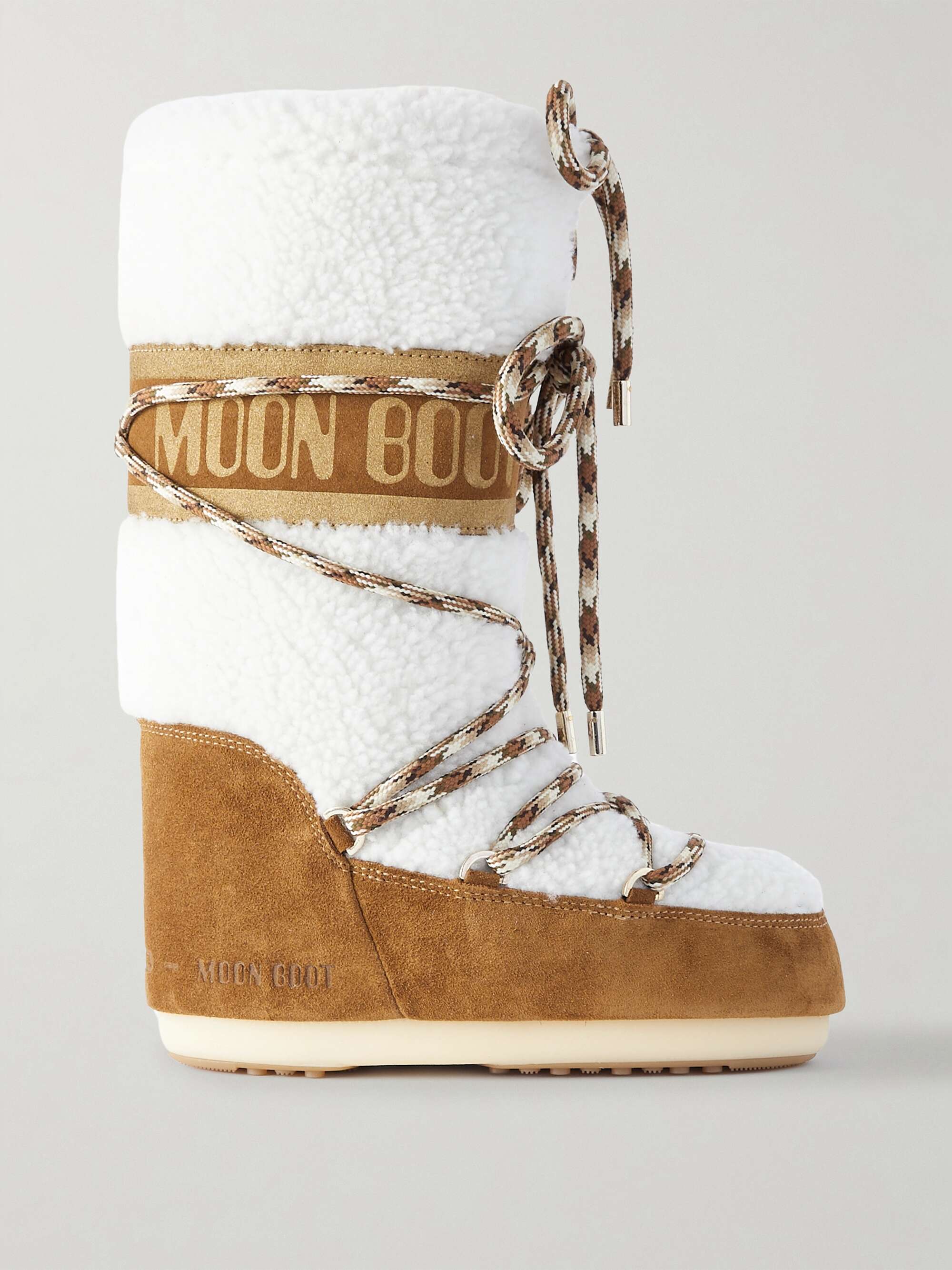 MOON BOOT LAB69 Icon shearling snow boots | NET-A-PORTER