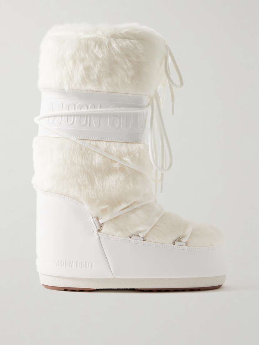 Moon Boot Icon Faux Fur And Faux Leather Snow Boots